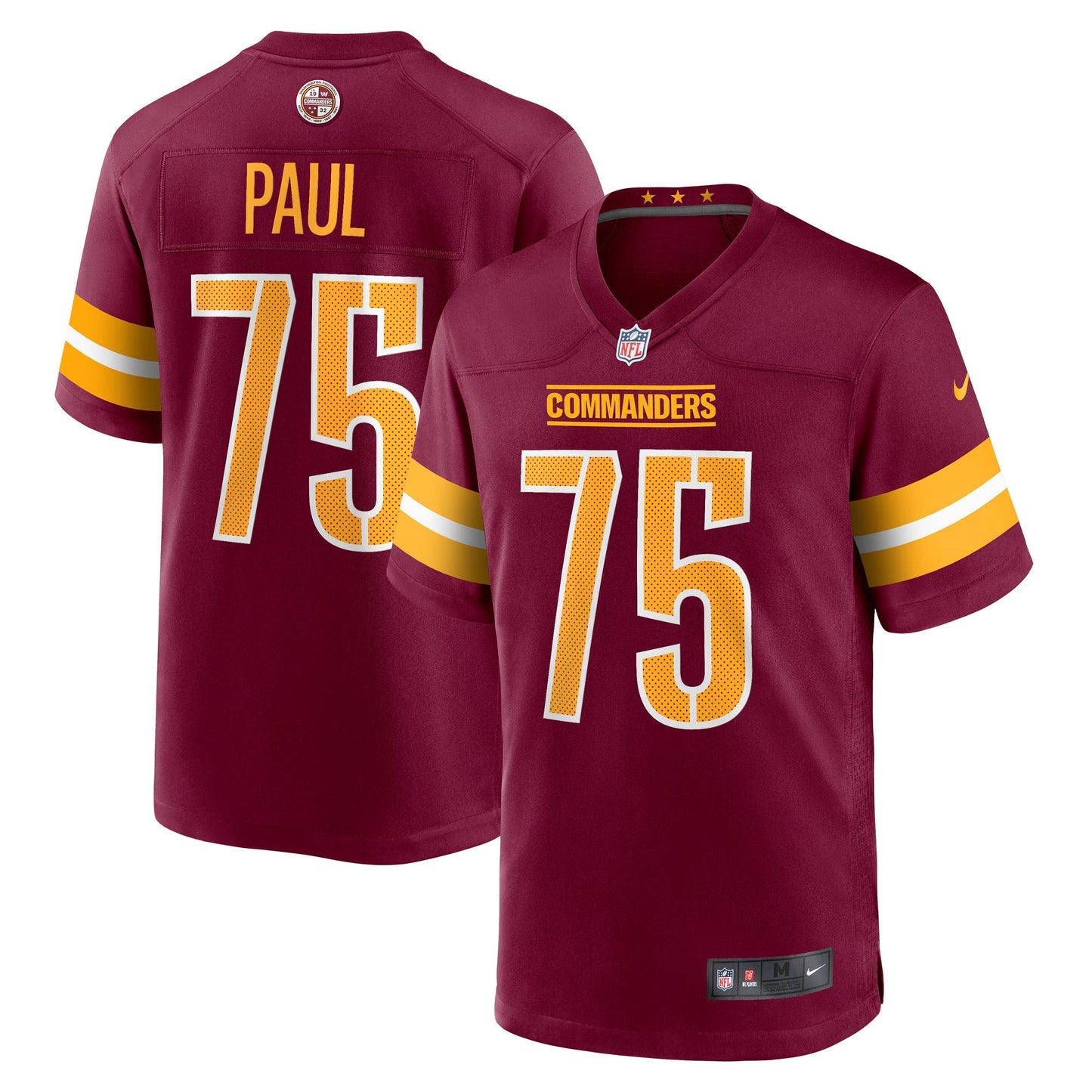 Washington Commanders Chris Paul Burgundy Player Game Jersey football jersey product view 1
