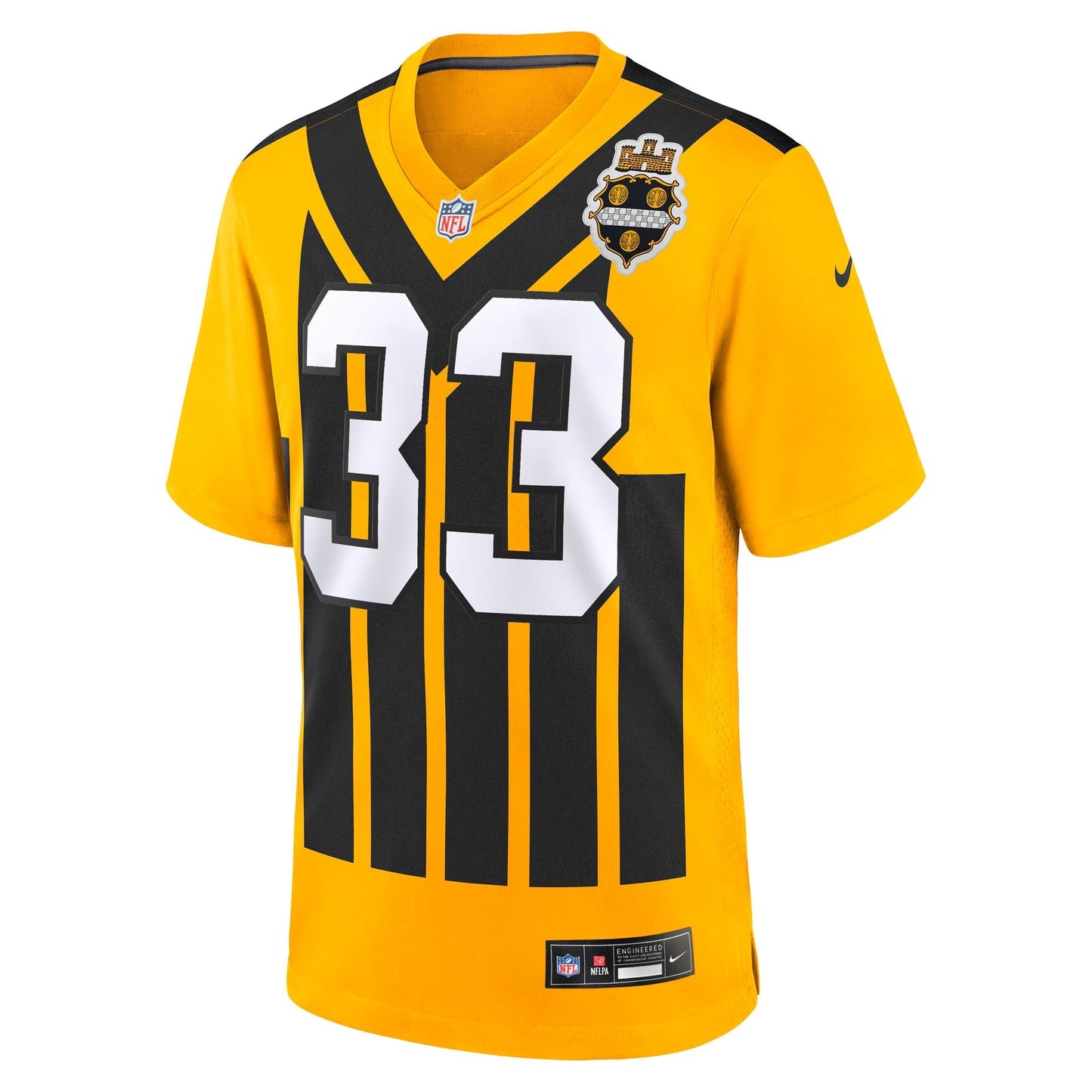 Pittsburgh Steelers Jack Sawyer Gold Alternate Game Jersey football jersey product view 2
