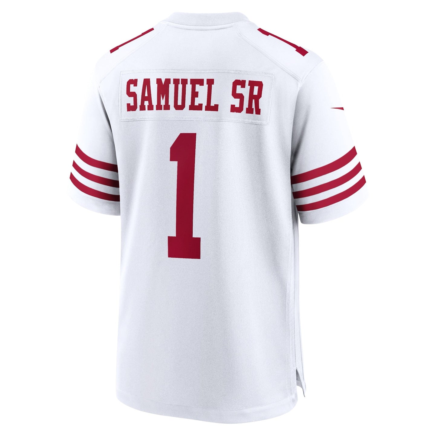 Deebo Samuel Sr San Francisco 49ers Game Jersey - White football jersey product view 3