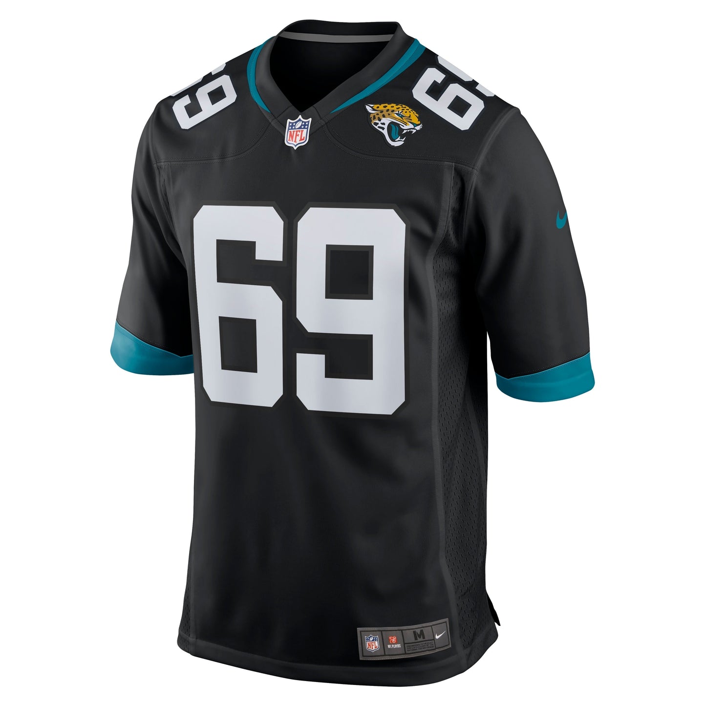 Tyler Shatley Jacksonville Jaguars Game Jersey - Black football jersey product view 2