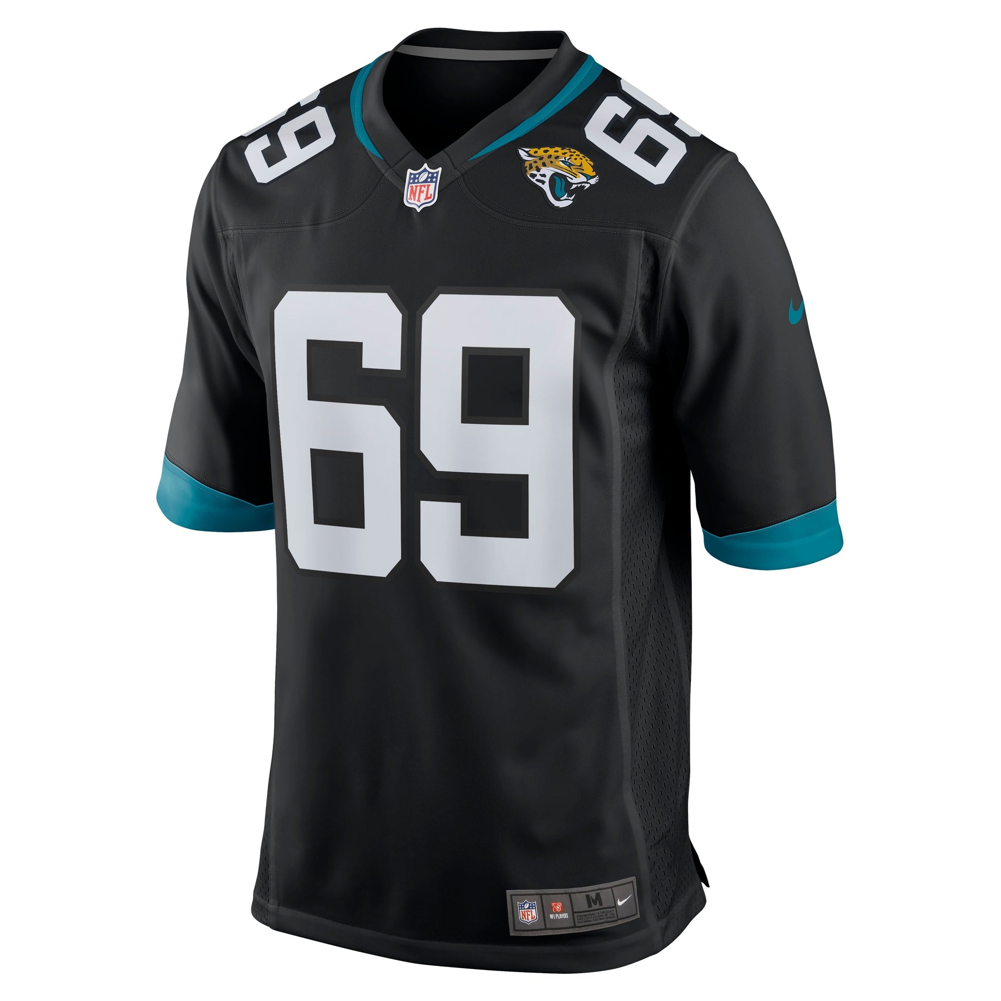Tyler Shatley Jacksonville Jaguars Game Jersey - Black football jersey product view 2