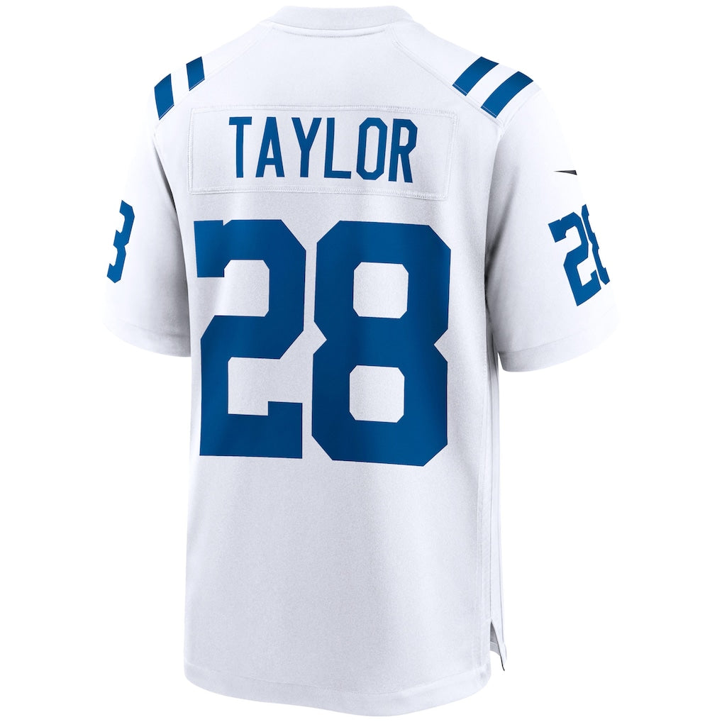 IN.Colts #28 Jonathan Taylor White Game Jersey football jersey product view 1