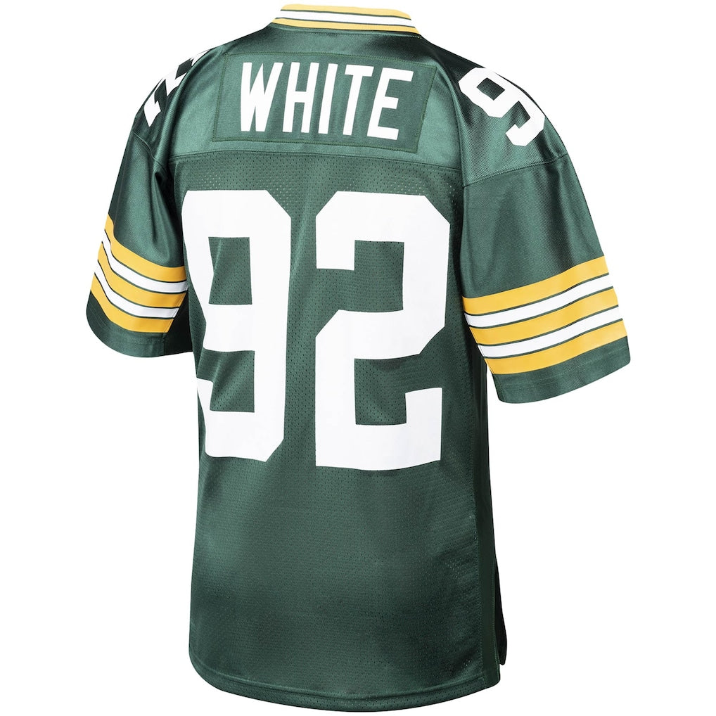 GB. Packers #92 Reggie White 1993 Green Authentic Throwback Retired Player Jersey football jersey product view 1