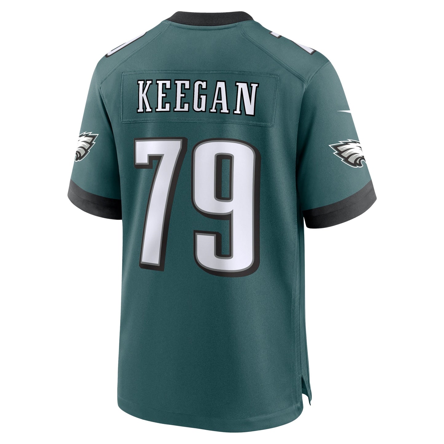 Trevor Keegan Philadelphia Eagles Team Game Jersey - Midnight Green football jersey product view 3