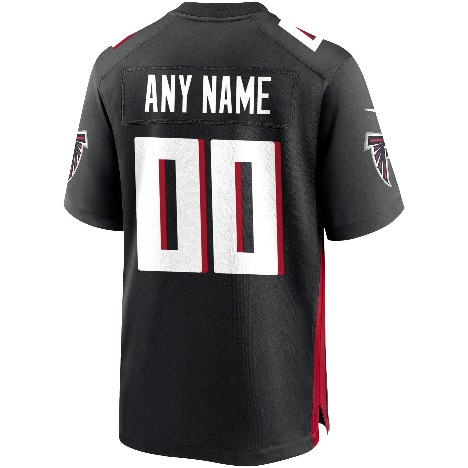 Atlanta Falcons Custom Game Jersey - Black football jersey product view 3