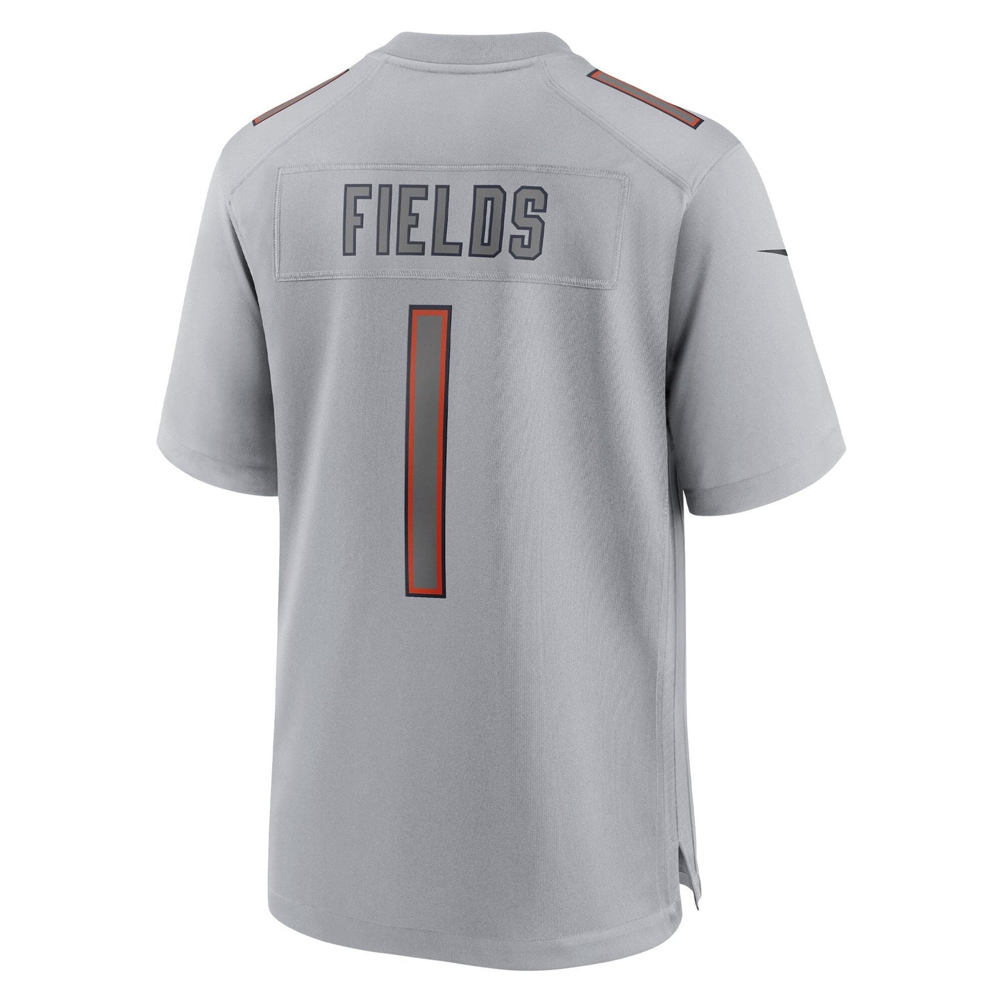 Justin Fields Chicago Bears Atmosphere Fashion Game Jersey - Gray football jersey product view 3
