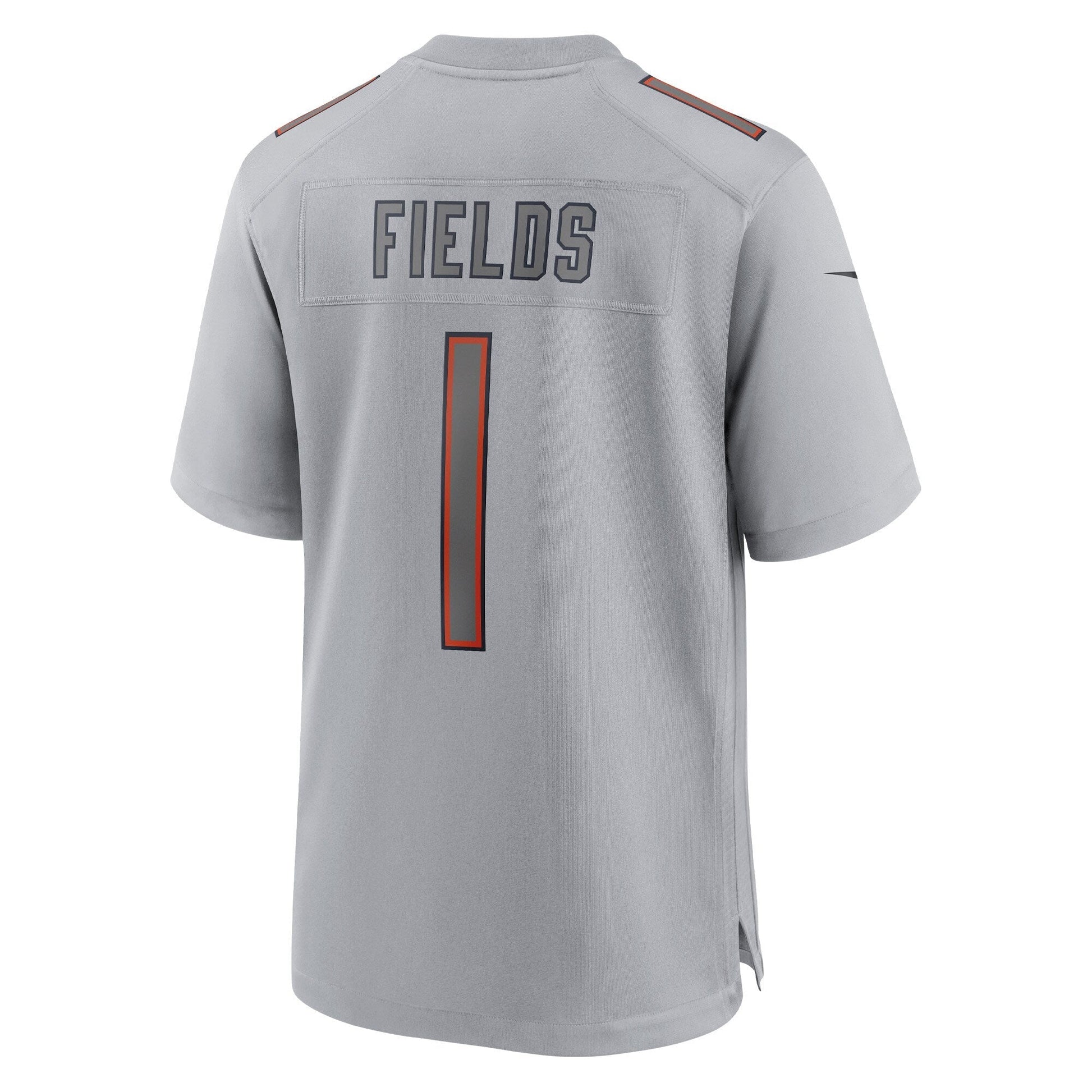 Justin Fields Chicago Bears Atmosphere Fashion Game Jersey - Gray football jersey product view 3