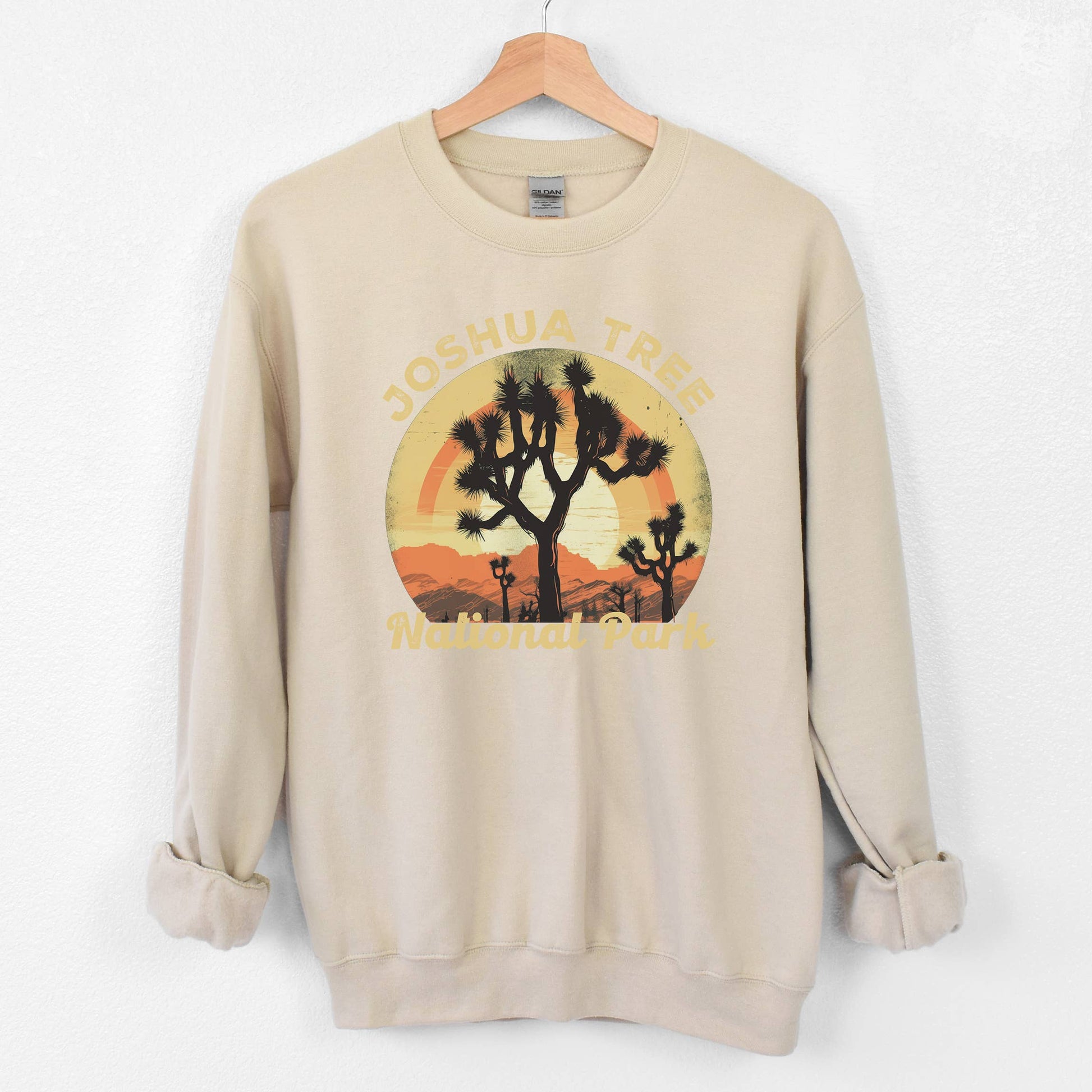 Joshua Tree Sand Crewneck | National Park  | Sizes S-2XL (Co Unisex T-shirt, Sweatshirt, Hoodie, Long Sleeve Tee - T-Shirt, Sweatshirt, Hoodie