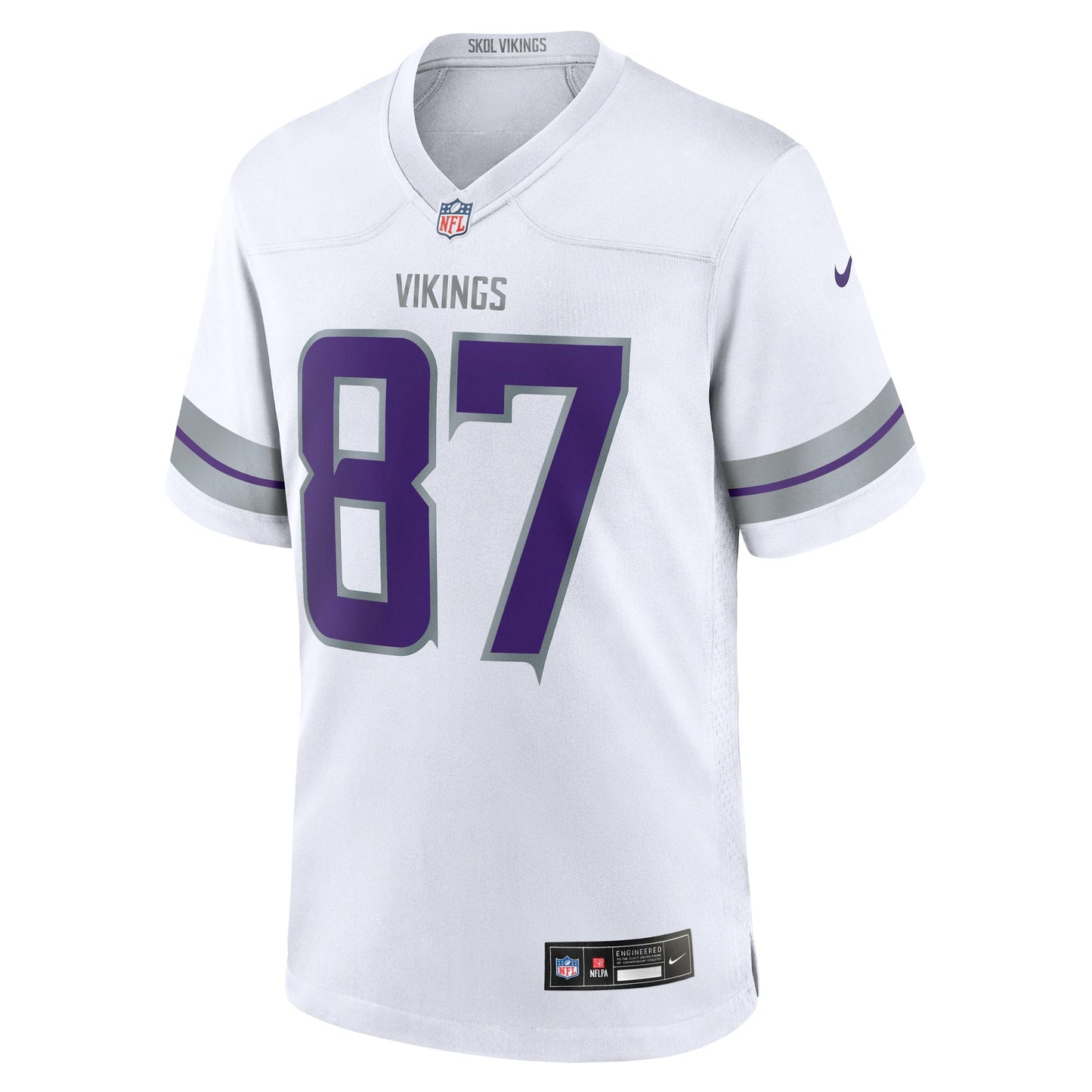 Minnesota Vikings T.J. Hockenson White Alternate Game Player Jersey football jersey product view 1