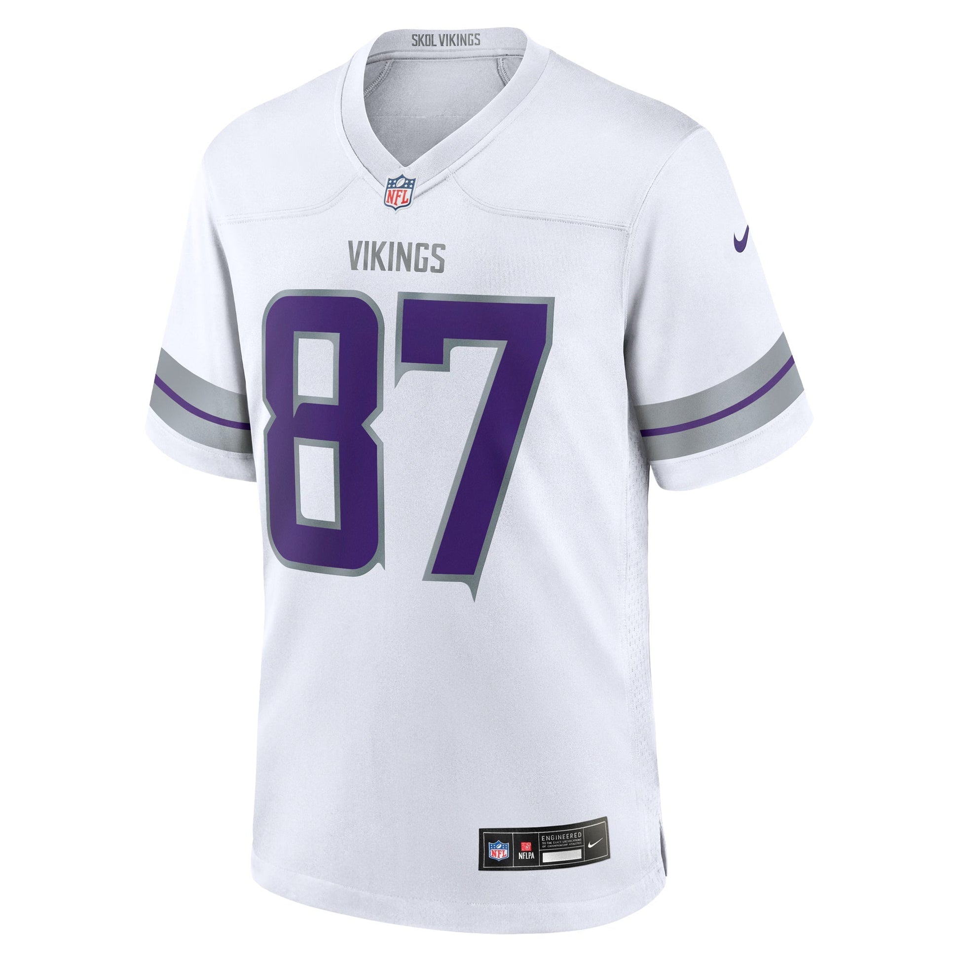 Minnesota Vikings T.J. Hockenson White Alternate Game Player Jersey football jersey product view 1