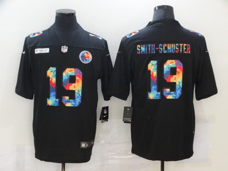 Men's Pittsburgh Steelers JuJu Smith-Schuster #19 Black Game Player Jersey1 football jersey product view 1