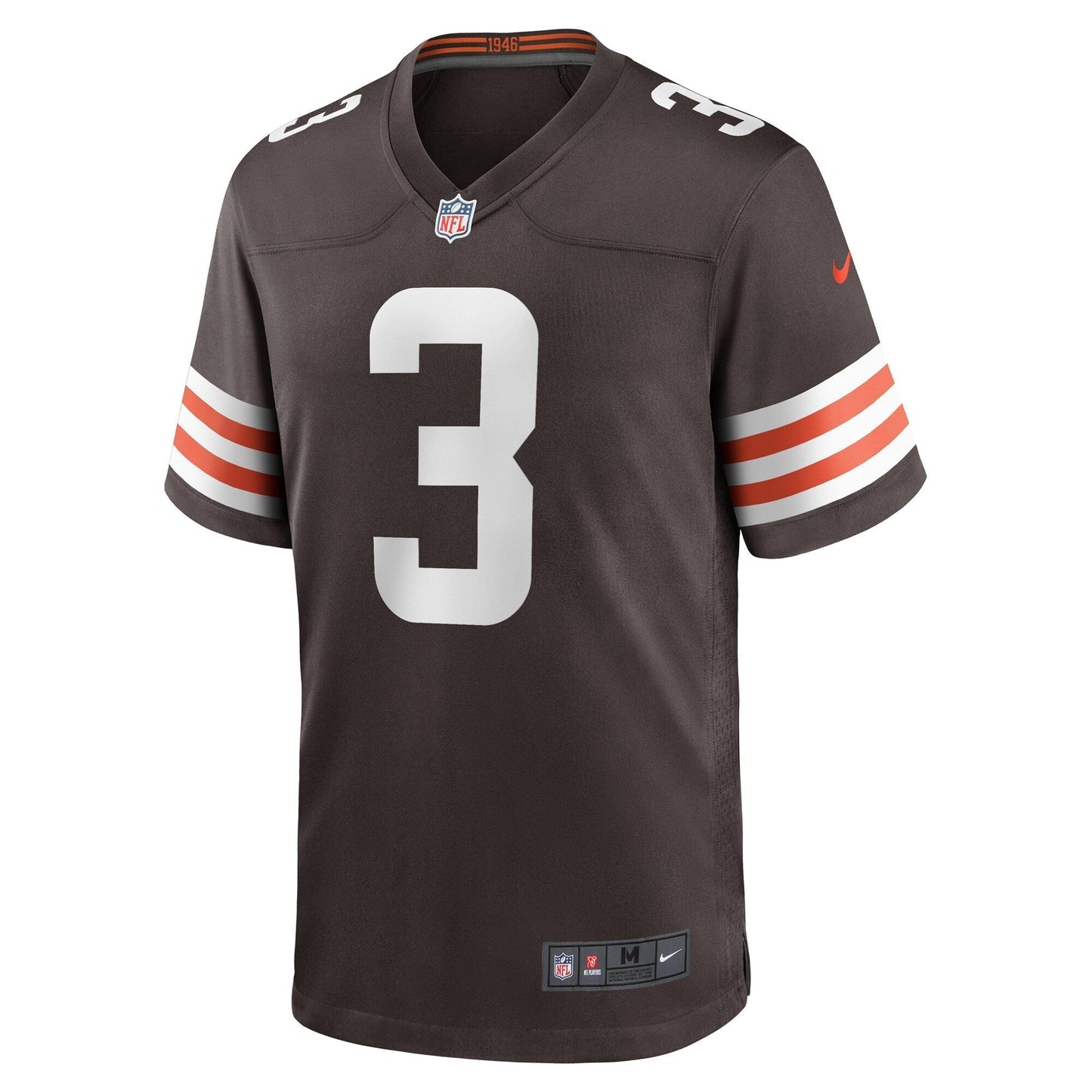 Marquise Goodwin Cleveland Browns Team Game Jersey - Brown football jersey product view 2