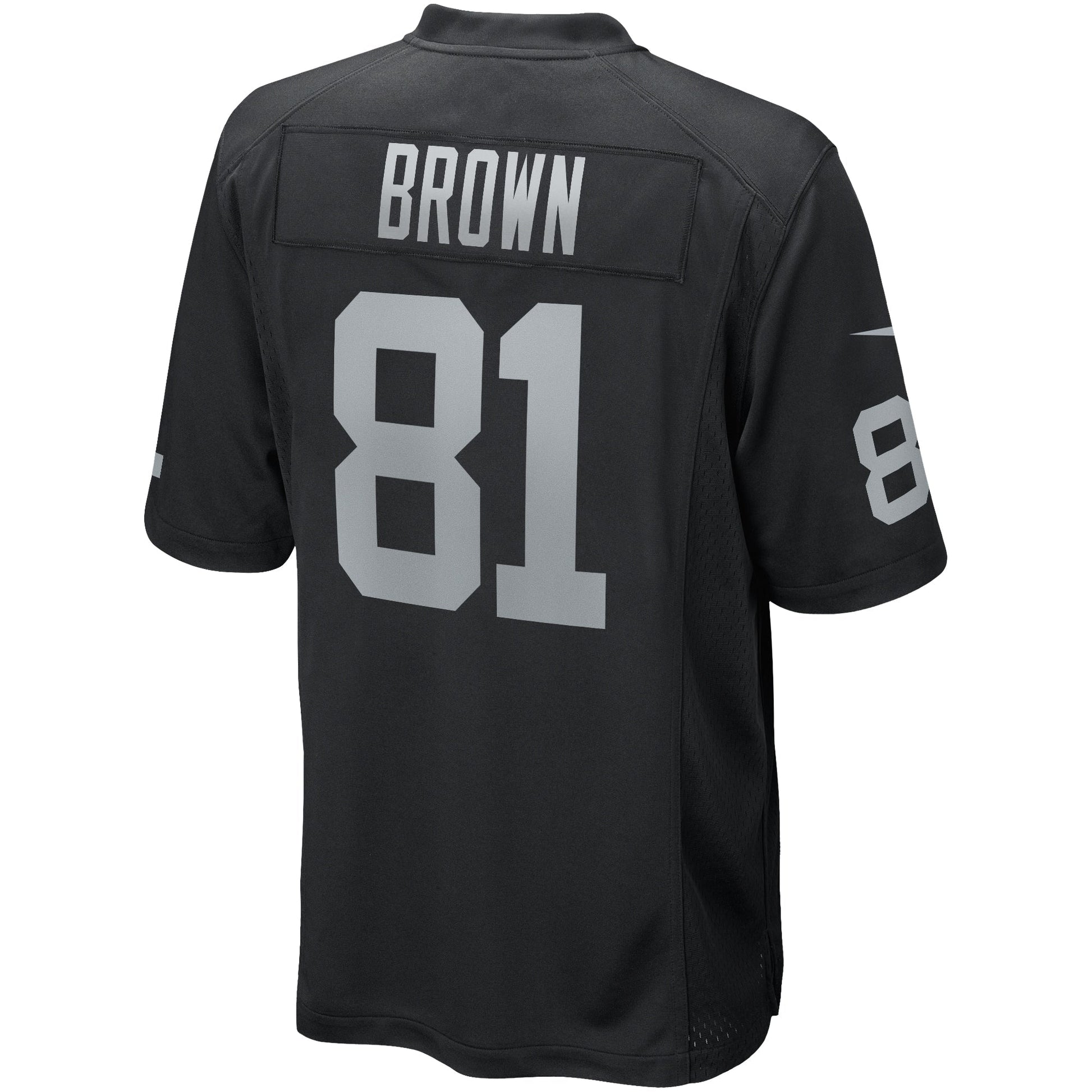 Tim Brown Las Vegas Raiders Game Retired Jersey - Black football jersey product view 3