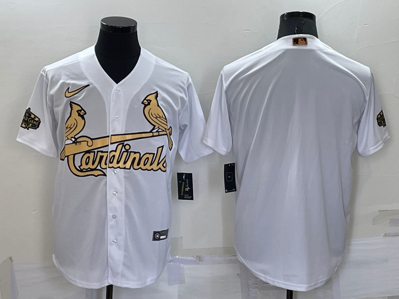 Men's St. Louis Cardinals White Replica Blank Jersey baseball jersey product view 1