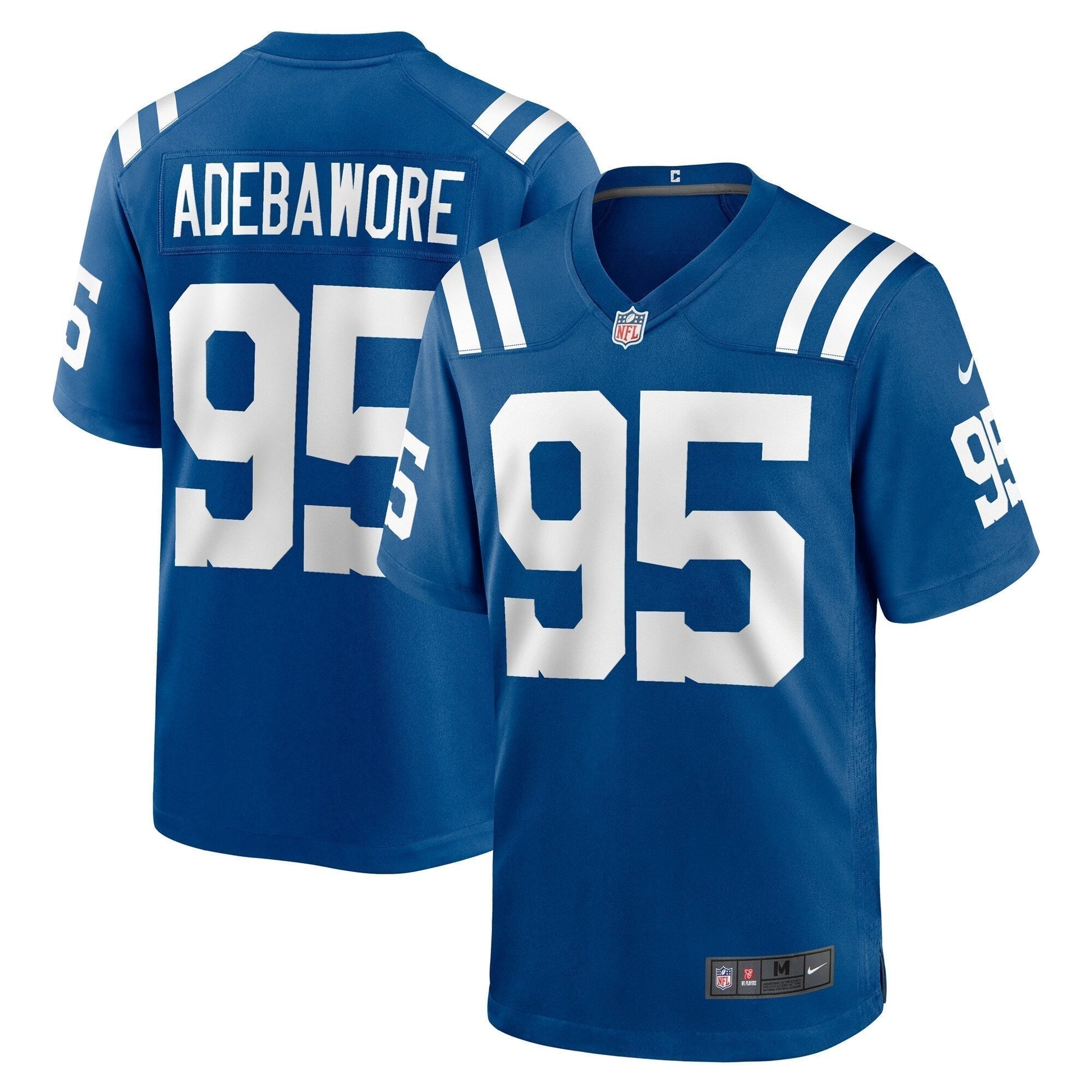 Adetomiwa Adebawore Indianapolis Colts Team Game Jersey - Royal football jersey product view 1