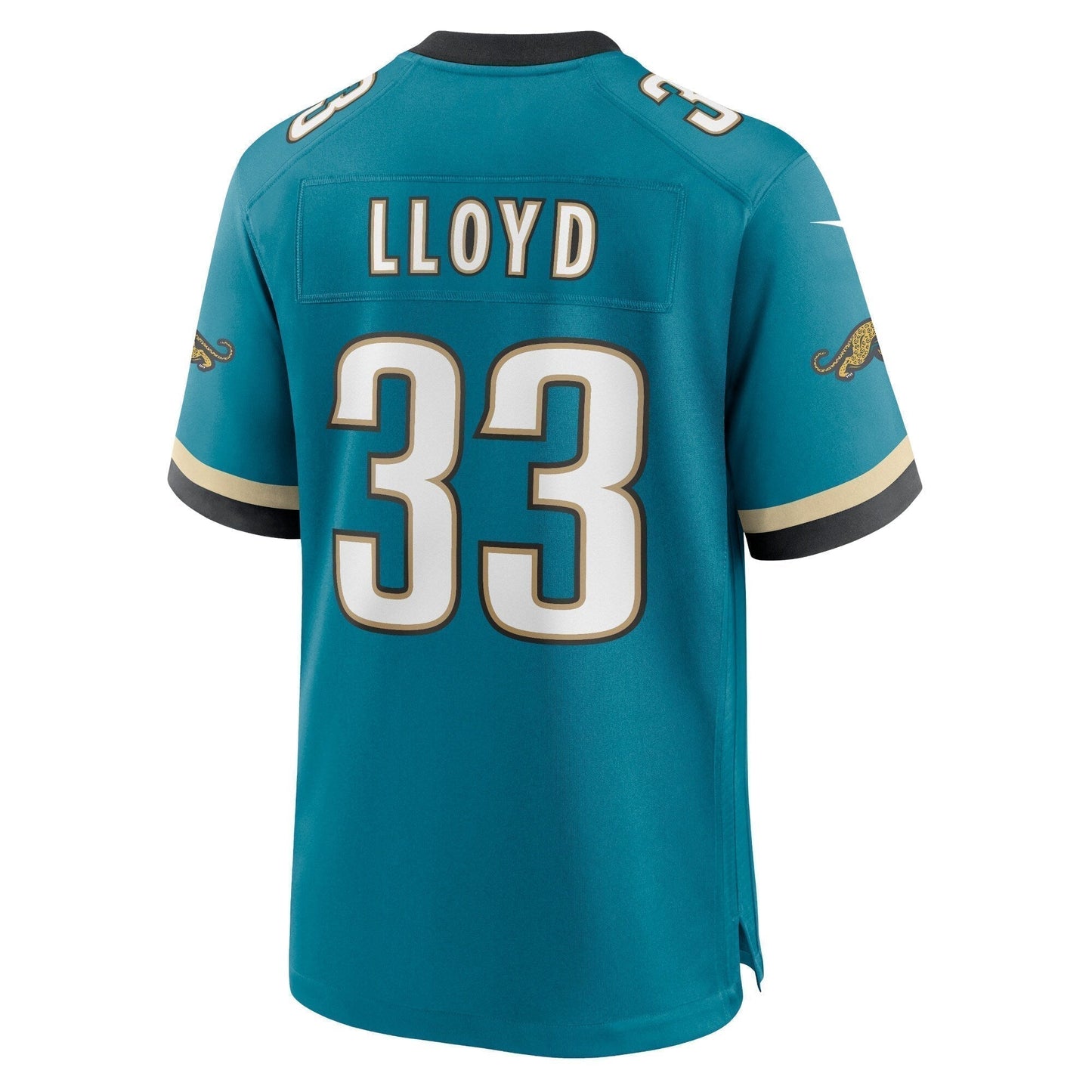 Devin Lloyd Jacksonville Jaguars Prowler Throwback Game Jersey - Teal football jersey product view 3