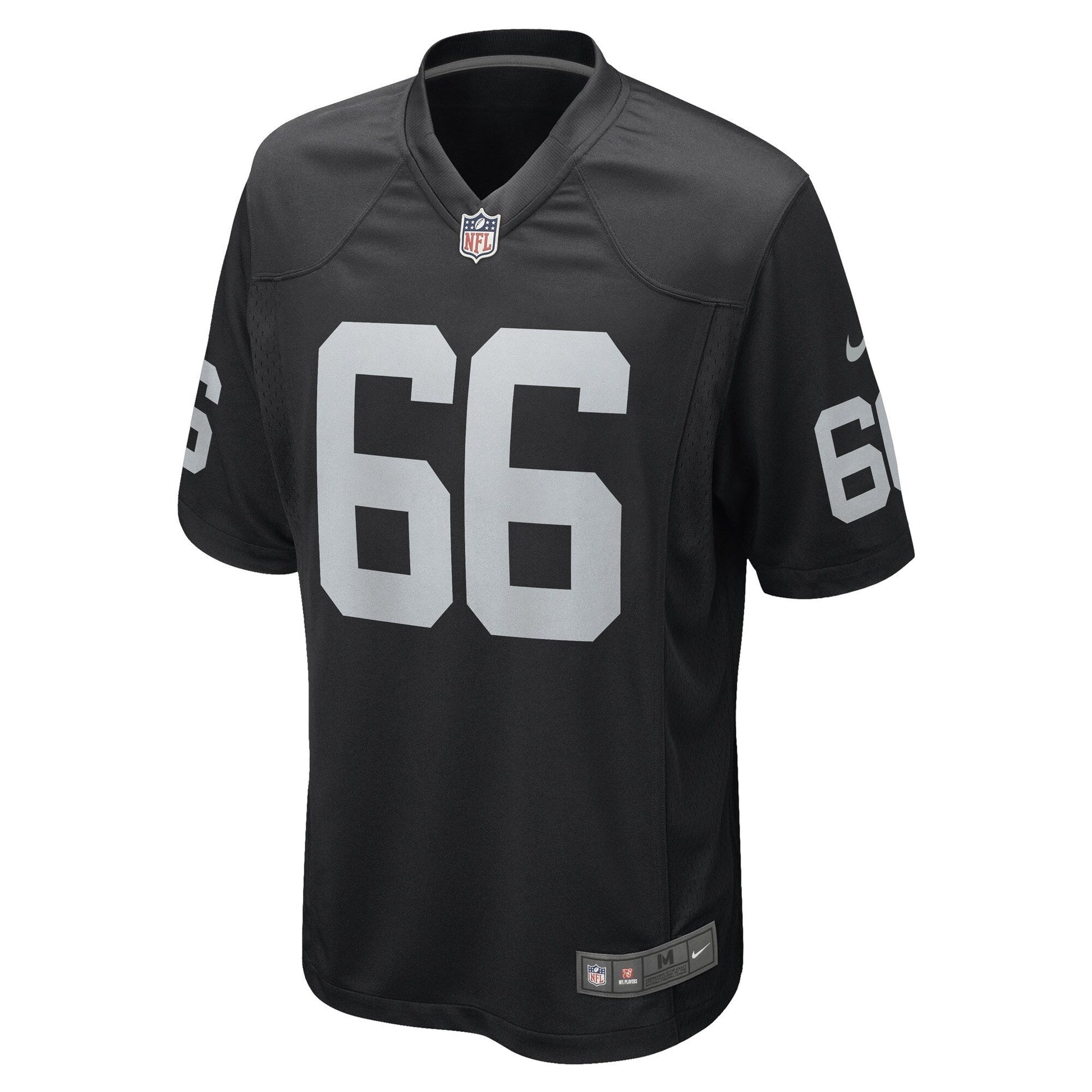 Dylan Parham Las Vegas Raiders Game Jersey - Black football jersey product view 2