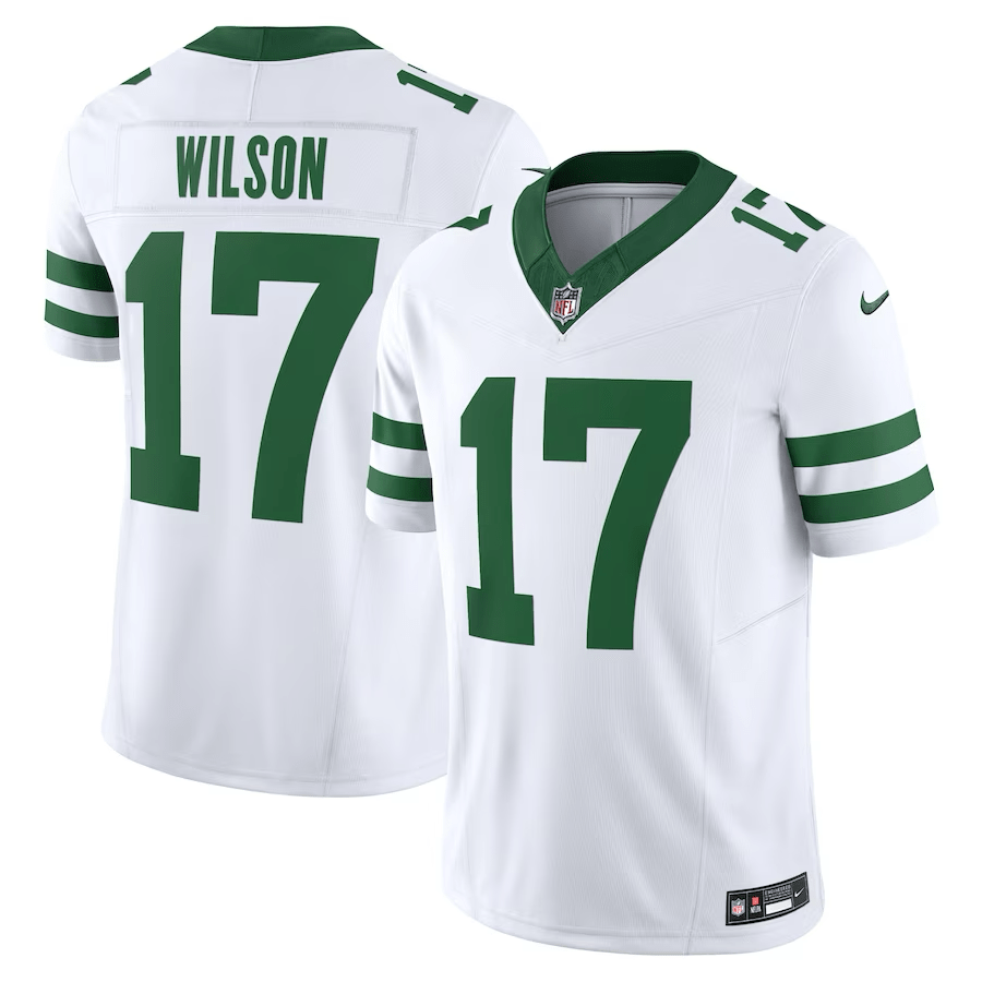 Garrett Wilson New York Jets Throwback Jersey football jersey product view 1