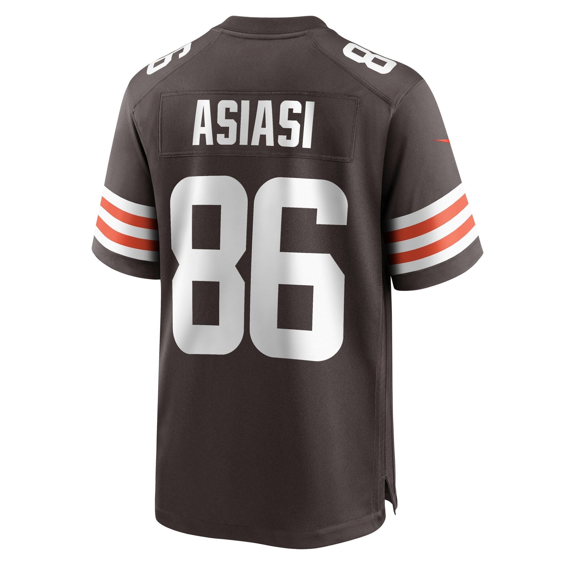 Devin Asiasi Cleveland Browns Game Jersey - Brown football jersey product view 3