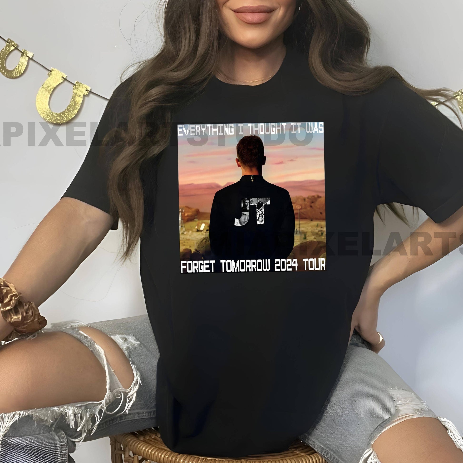 Justin Timberlake World Tour Fan T-Shirt Everything Edition Unisex T-shirt, Sweatshirt, Hoodie, Long Sleeve Tee - T-Shirt, Sweatshirt, Hoodie