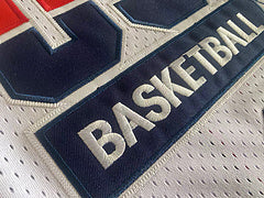 Dream Team Jordan White 9 MN basketball jersey product view 3