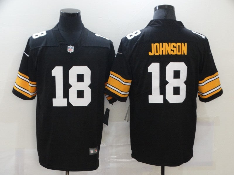 Men's Pittsburgh Steelers Diontae Johnson Black Player Game Jersey football jersey product view 1