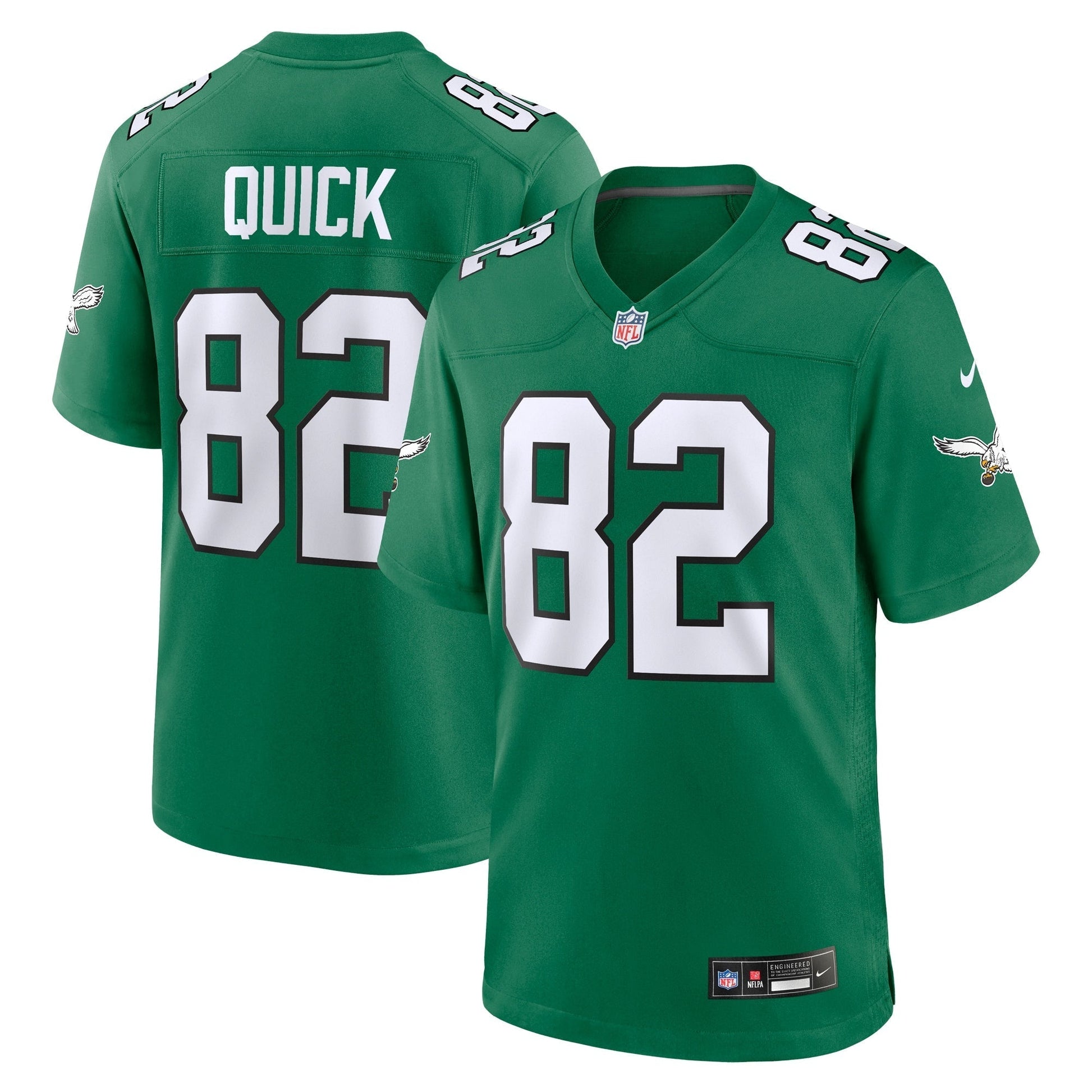 Mike Quick Philadelphia Eagles Alternate Game Jersey - Kelly Green football jersey product view 1