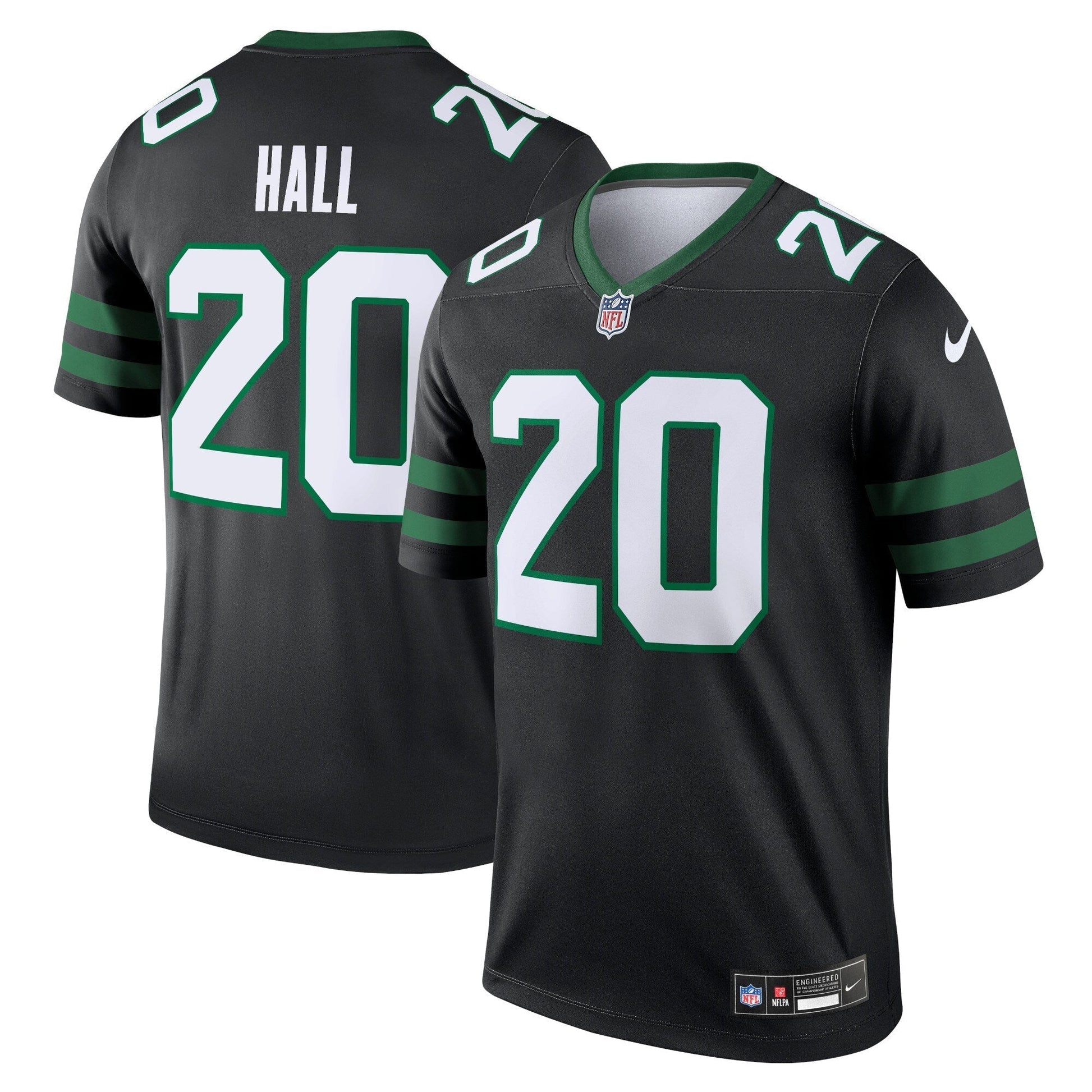 New York Jets Breece Hall Black Legend Player Performance Top football jersey product view 1