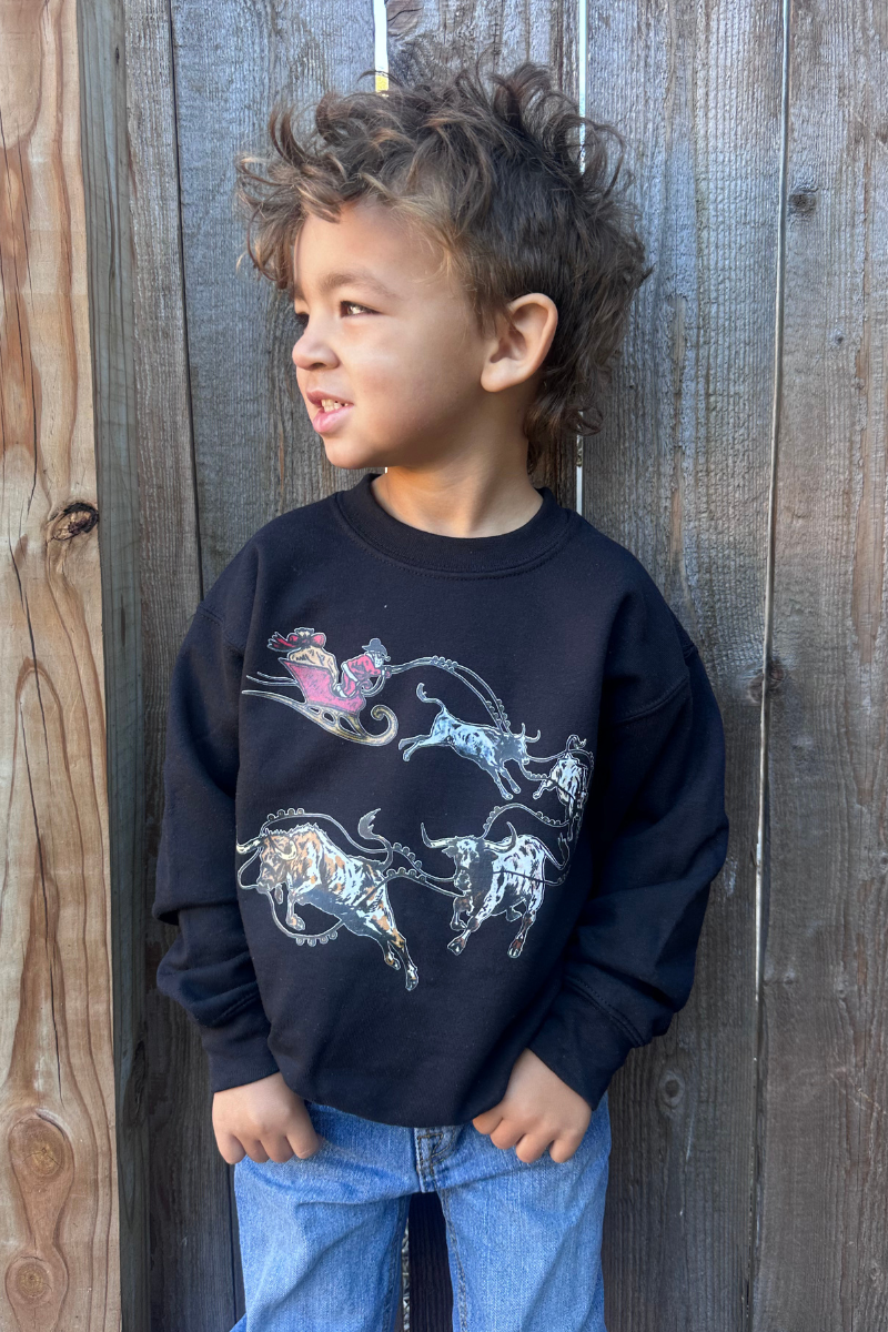 Mini SantaS Cattle Drive Pullover Unisex T-shirt, Sweatshirt, Hoodie, Long Sleeve Tee - T-Shirt, Sweatshirt, Hoodie