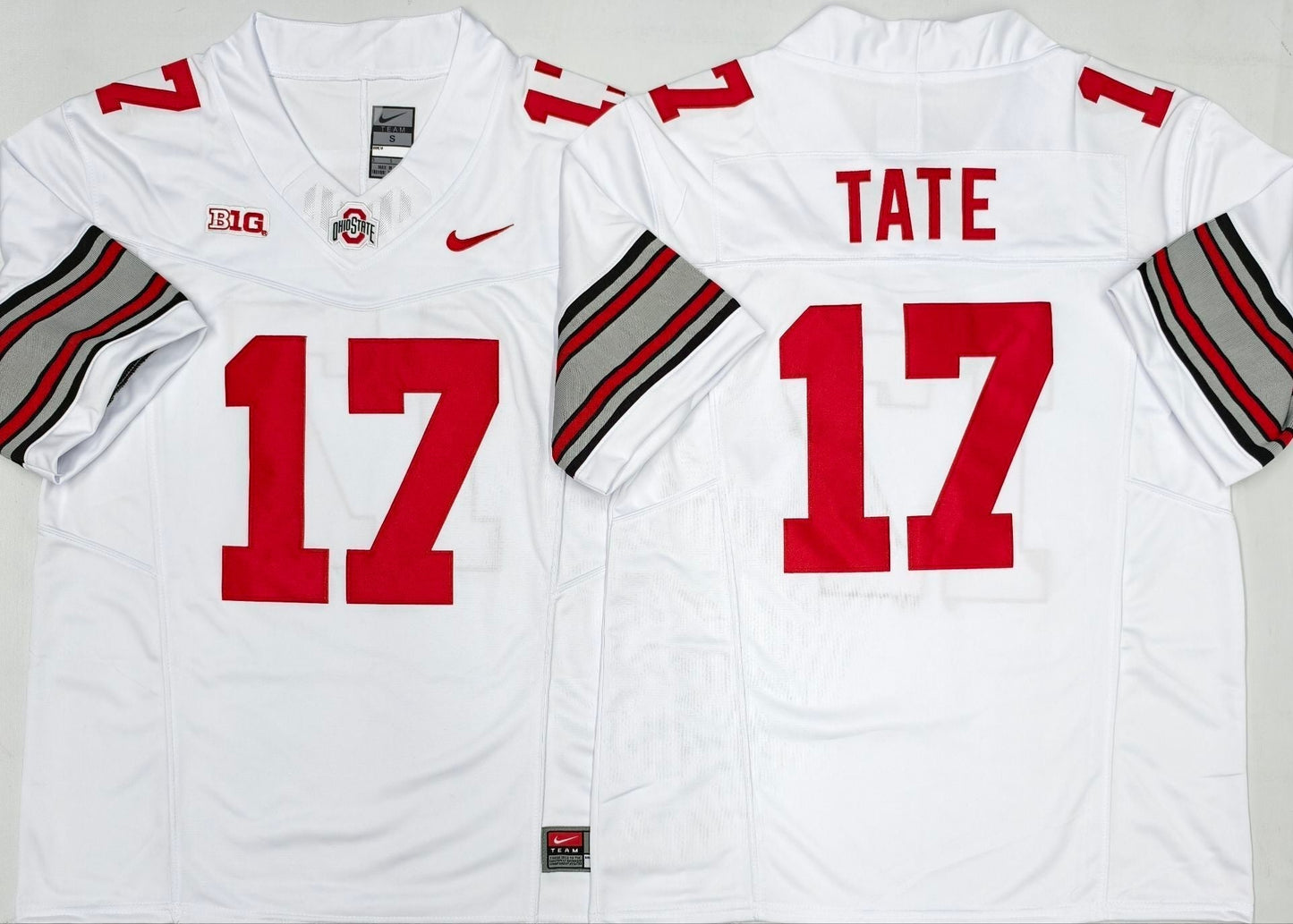 Men's Ohio State Buckeyes Carnell Tate White Player Jersey sports jersey product view 1