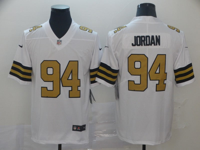 Men's New Orleans Saints Cameron Jordan White Player Game Jersey basketball jersey product view 1