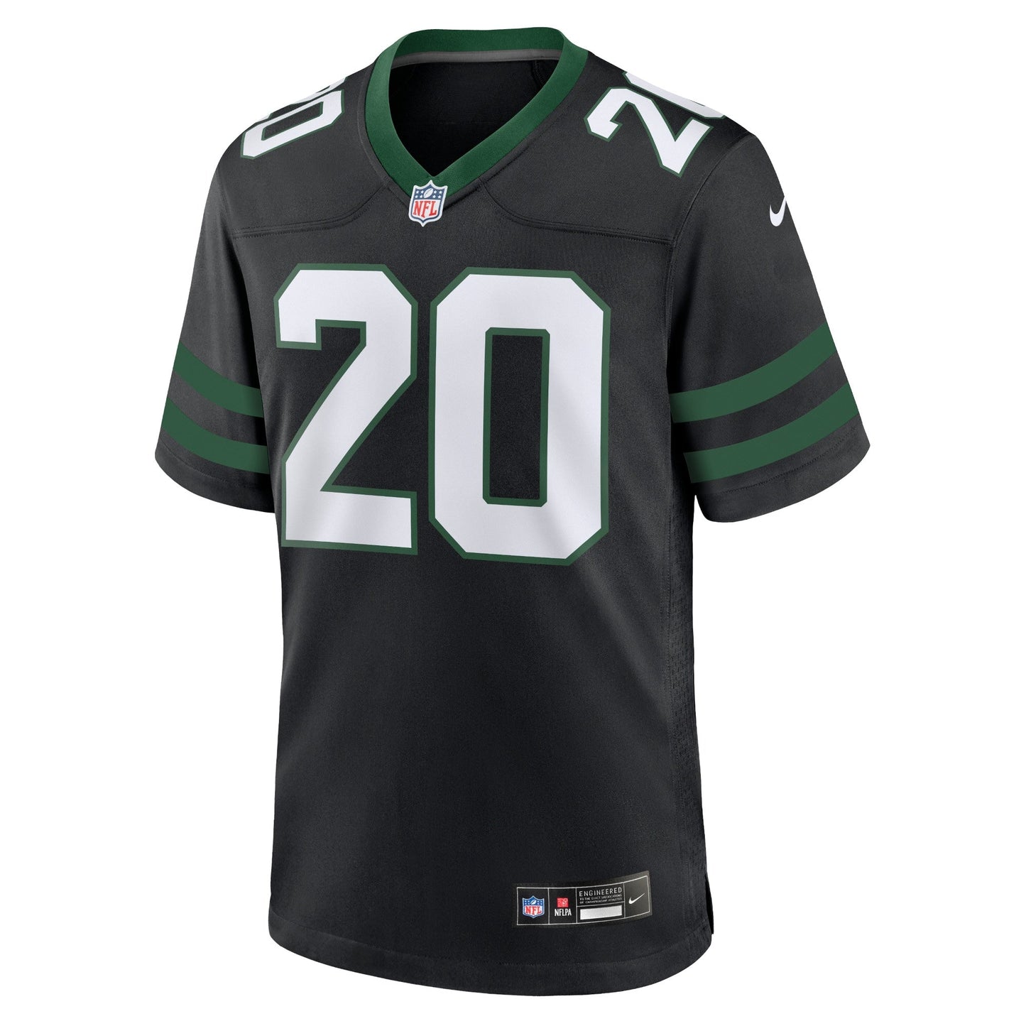 Breece Hall New York Jets Alternate Game Jersey - Legacy Black football jersey product view 2
