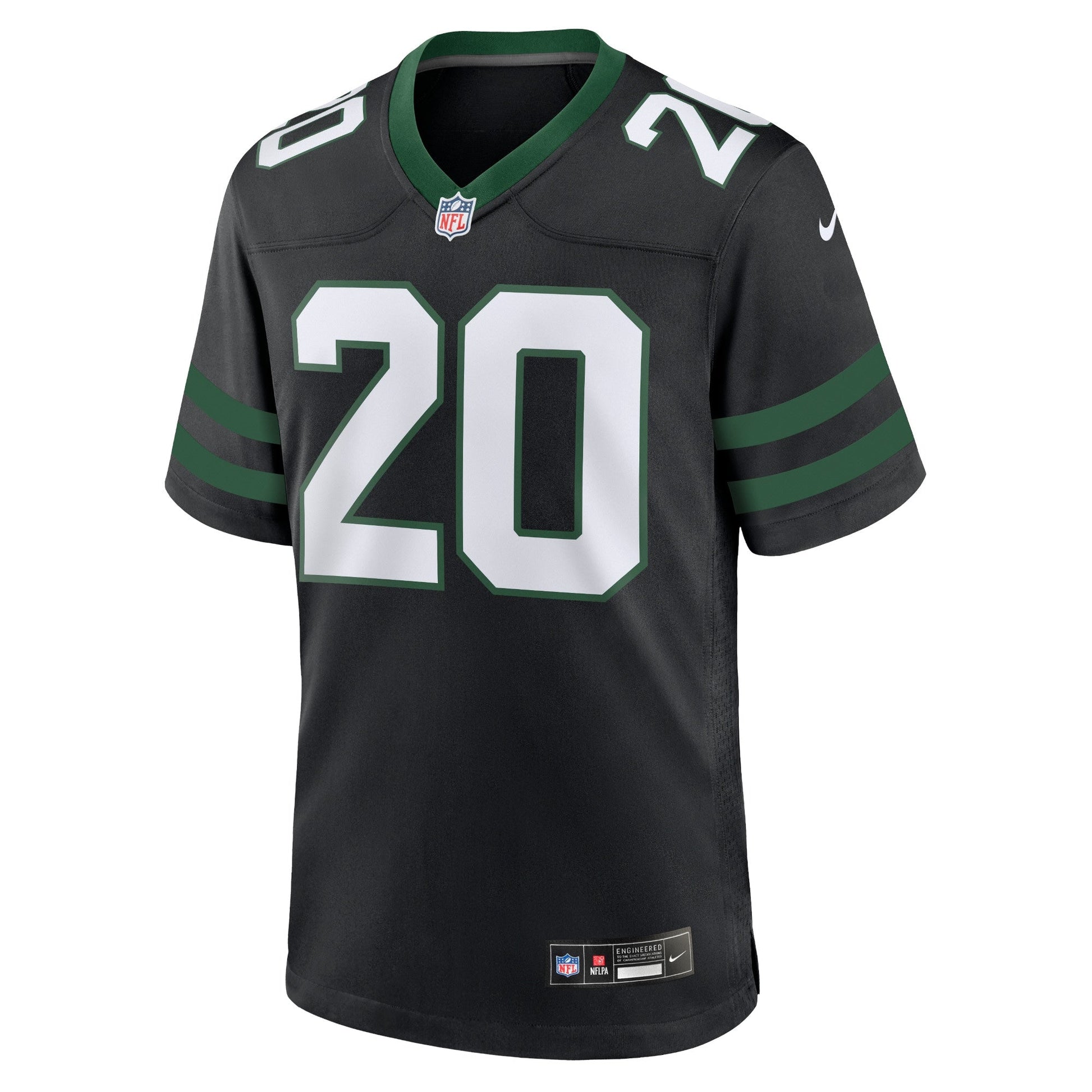 Breece Hall New York Jets Alternate Game Jersey - Legacy Black football jersey product view 2