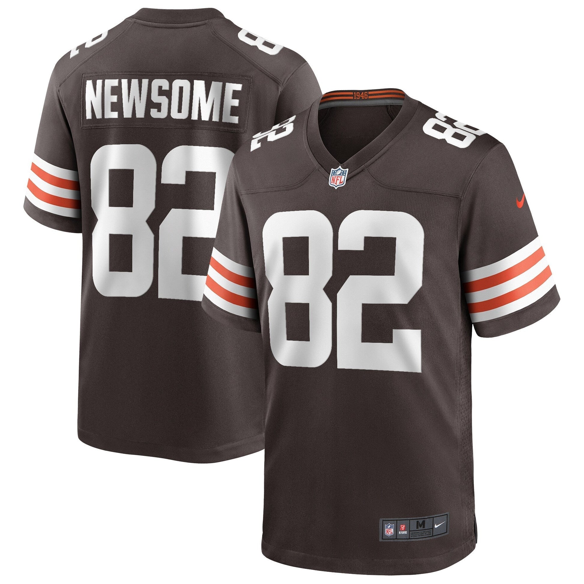 Ozzie Newsome Cleveland Browns Game Retired Jersey - Brown football jersey product view 1