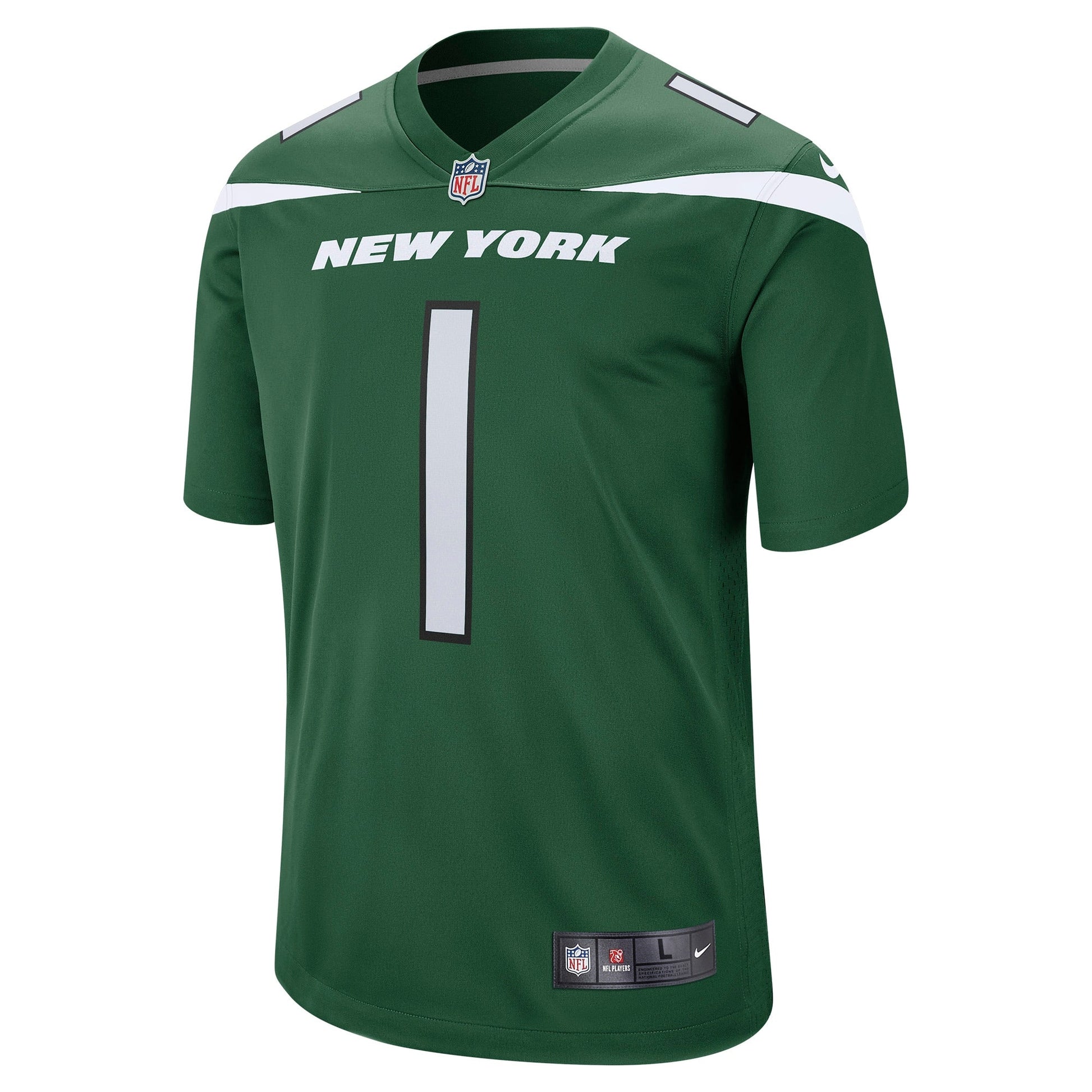 Ahmad Sauce Gardner New York Jets Game Jersey - Green football jersey product view 2