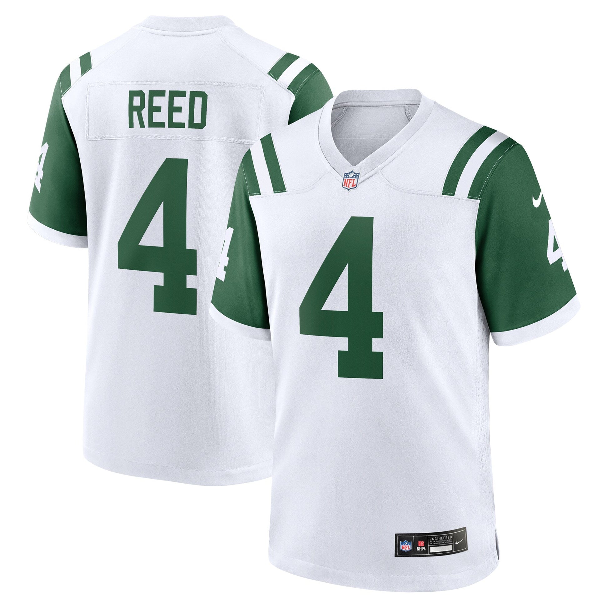D.J. Reed New York Jets Classic Alternate Game Jersey - White football jersey product view 1