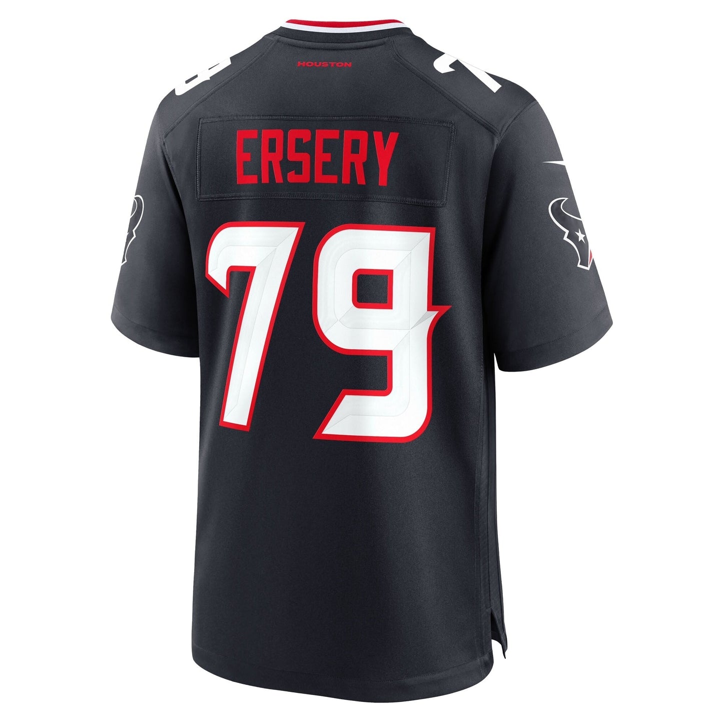 Houston Texans Aireontae Ersery Navy Team Game Jersey football jersey product view 3