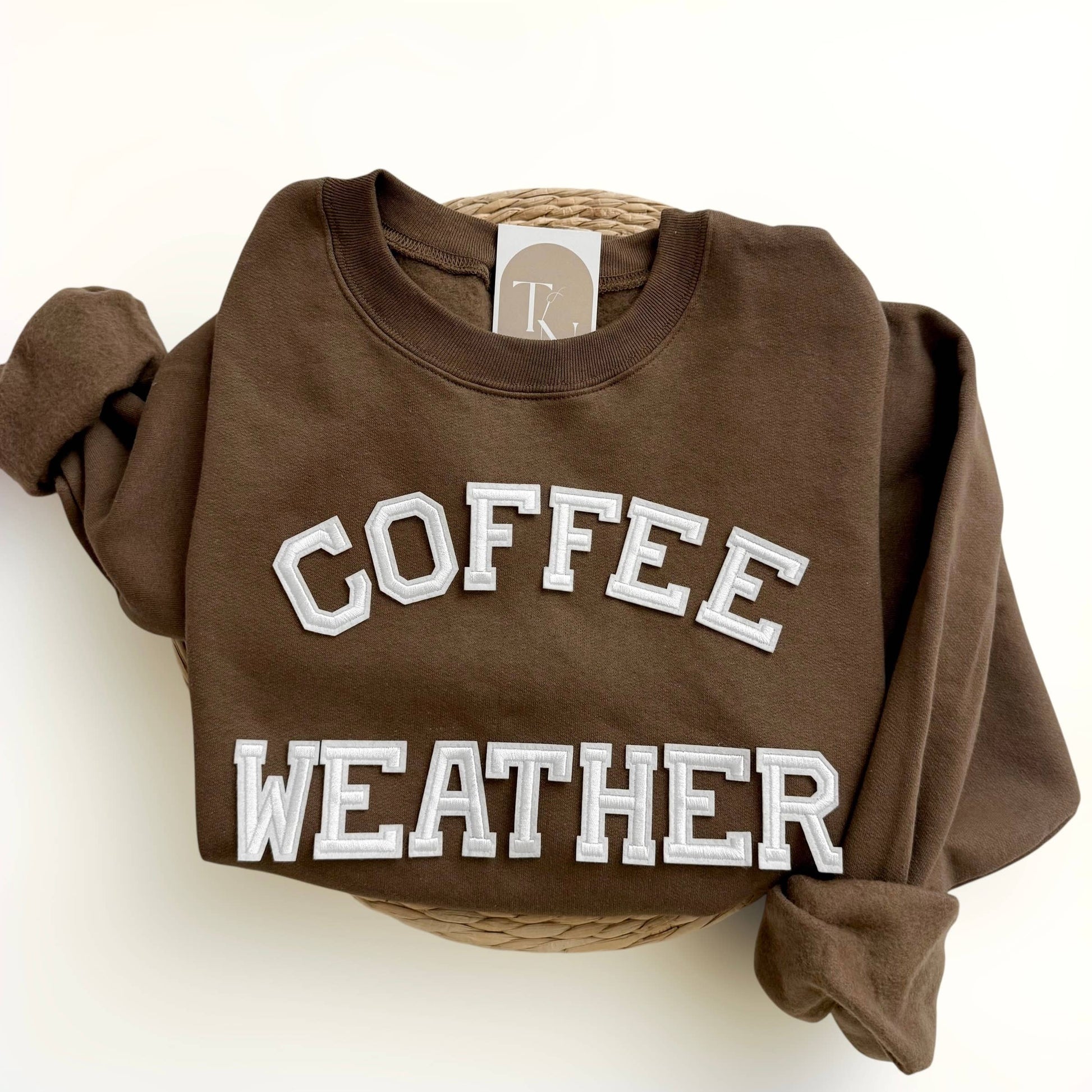 Coffee Weather Sweatshirt, Coffee Shop Retail Unisex T-shirt, Sweatshirt, Hoodie, Long Sleeve Tee - T-Shirt, Sweatshirt, Hoodie