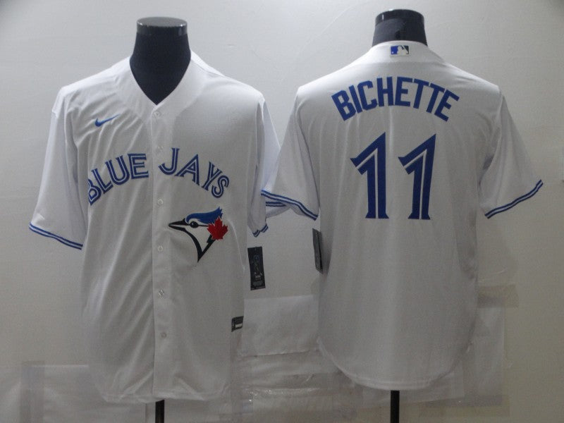 Men's Toronto Blue Jays Bo Bichette White Replica Baseball Jersey baseball jersey product view 1