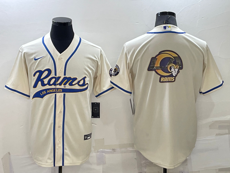 Men's Los Angeles Rams Bone Game Jersey football jersey product view 1