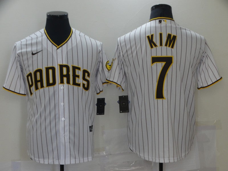 Men's San Diego Padres Ha-Seong Kim #7 White Player Stitched Jersey baseball jersey product view 1