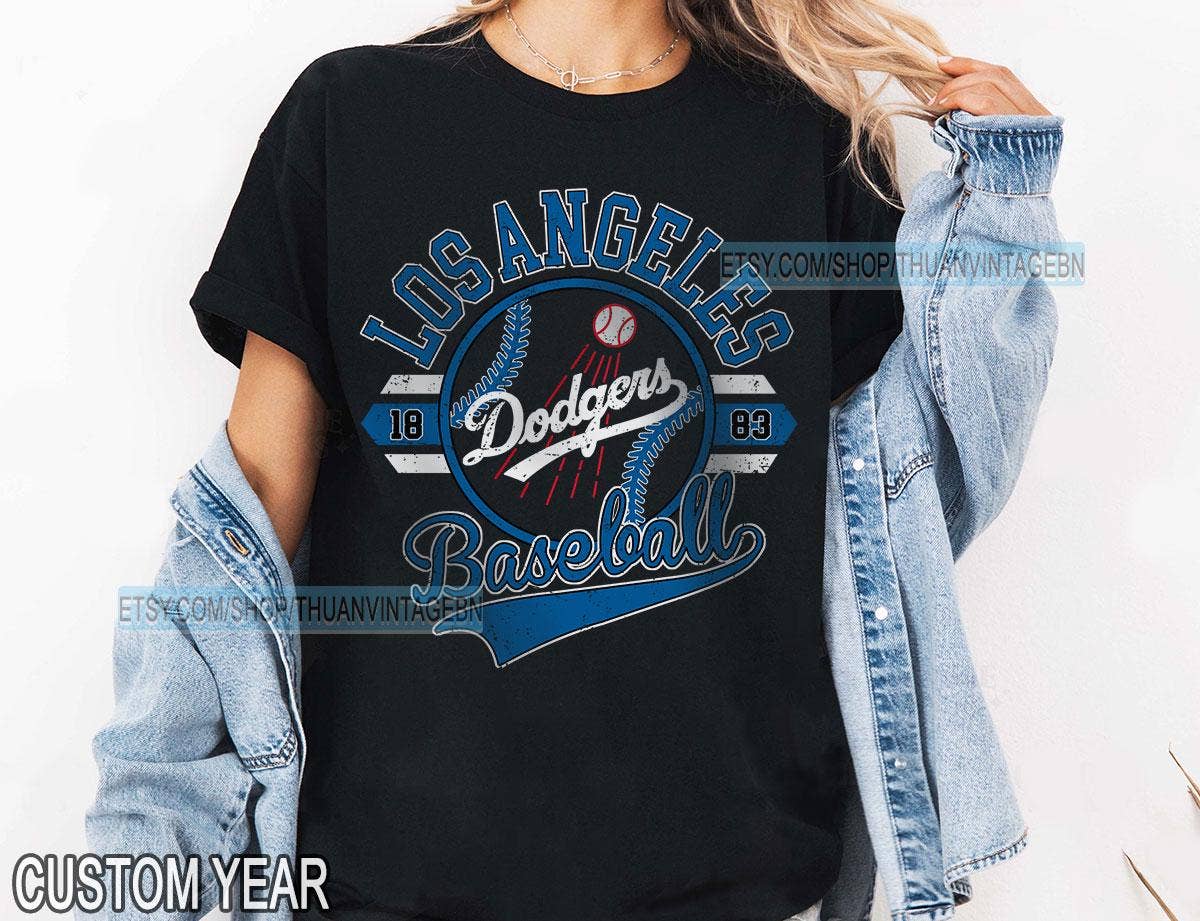 Vintage Los Angeles Dodgers Baseball Tee - La Fan Merch Unisex T-shirt, Sweatshirt, Hoodie, Long Sleeve Tee - T-Shirt, Sweatshirt, Hoodie