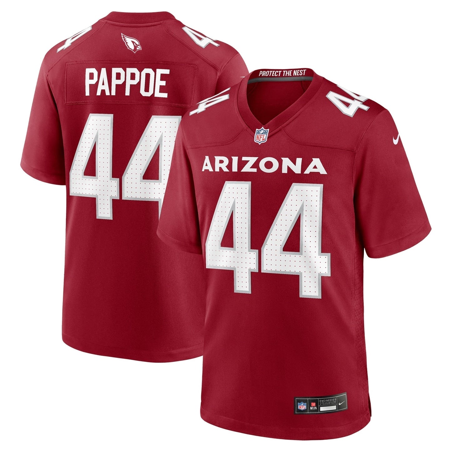 Owen Pappoe Arizona Cardinals Team Game Jersey - Cardinal football jersey product view 1