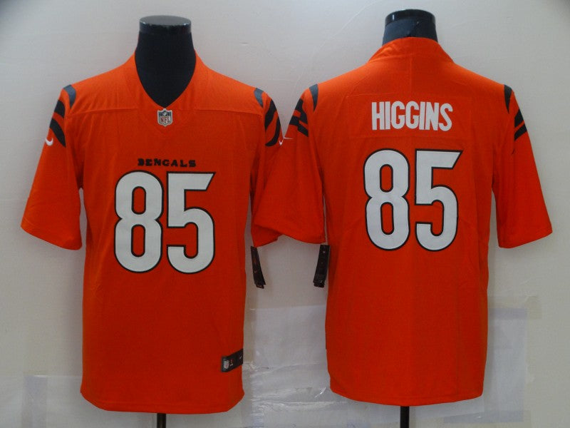 Men's Cincinnati Bengals Tee Higgins Orange Game Player Jersey football jersey product view 1
