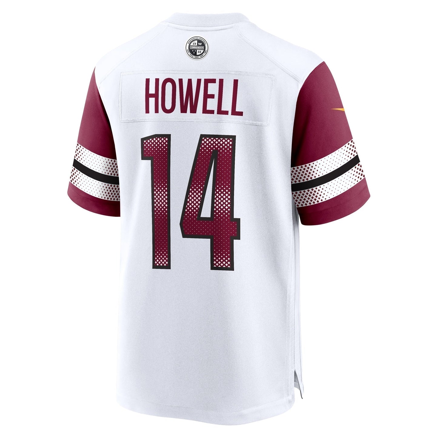 Sam Howell Washington Commanders Team Game Jersey - White football jersey product view 3