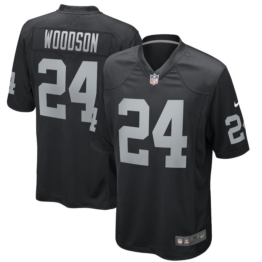 Charles Woodson Oakland Raiders Jersey football jersey product view 1