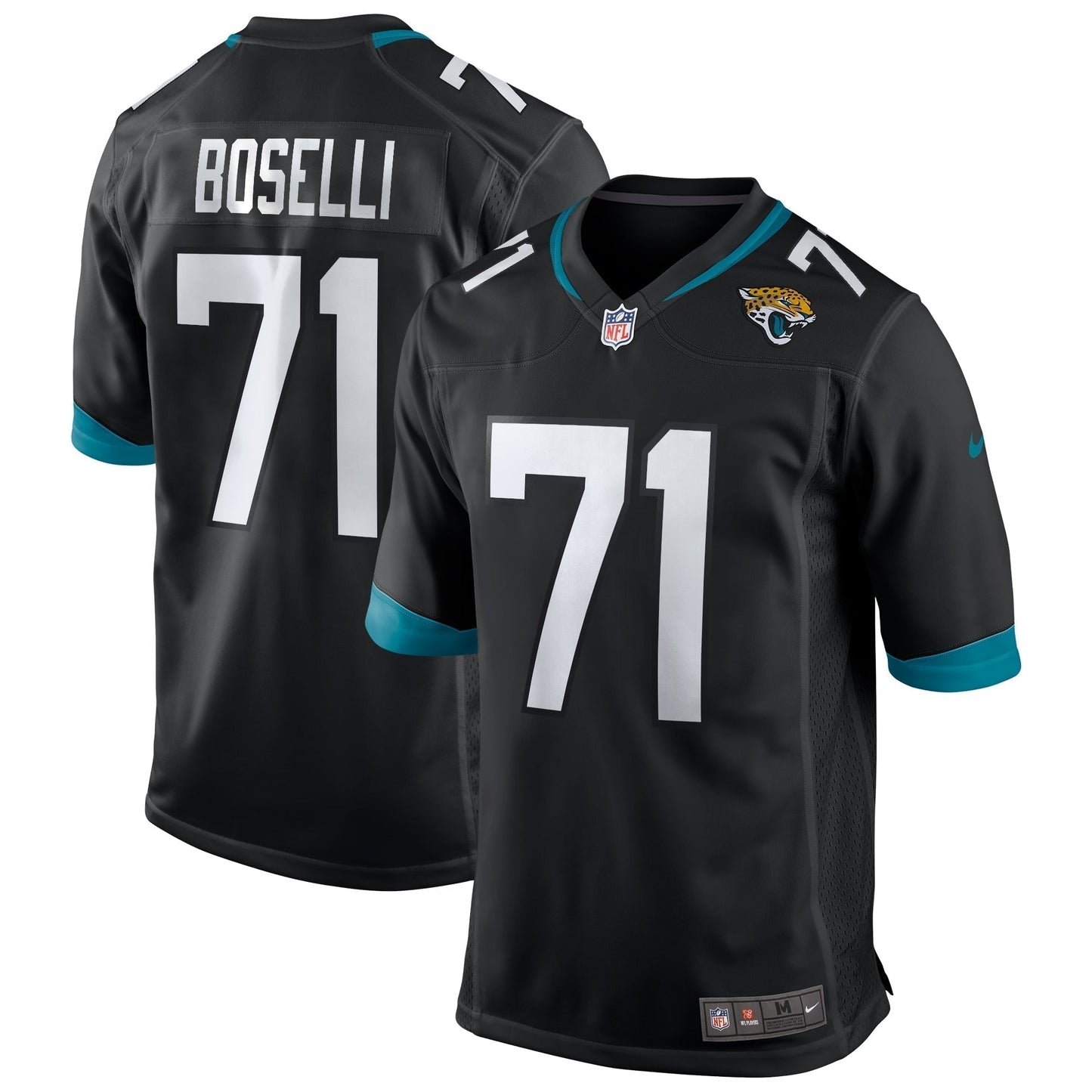 Tony Boselli Jacksonville Jaguars Game Retired Jersey - Black football jersey product view 1