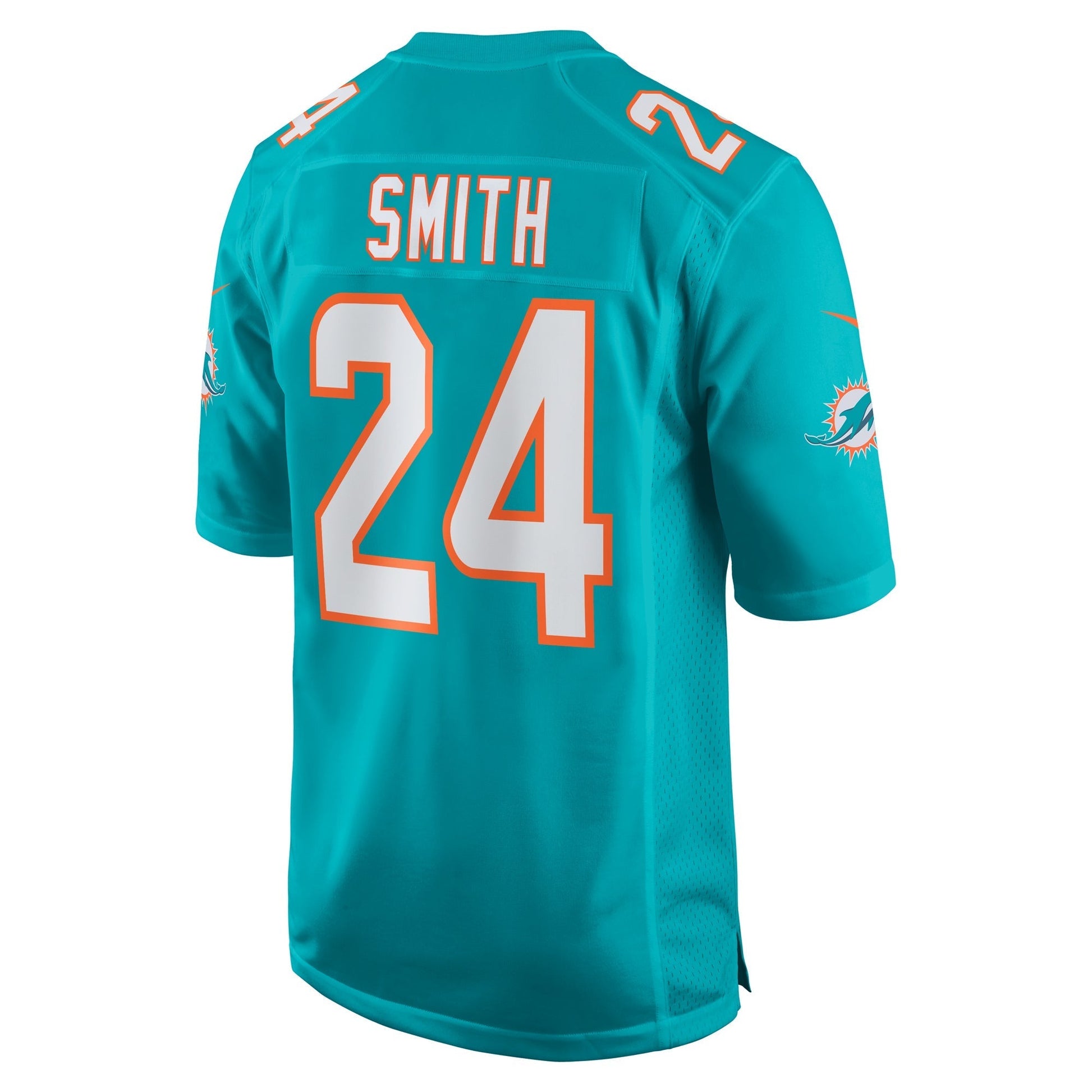 Miami Dolphins Cam Smith Aqua Game Jersey football jersey product view 1