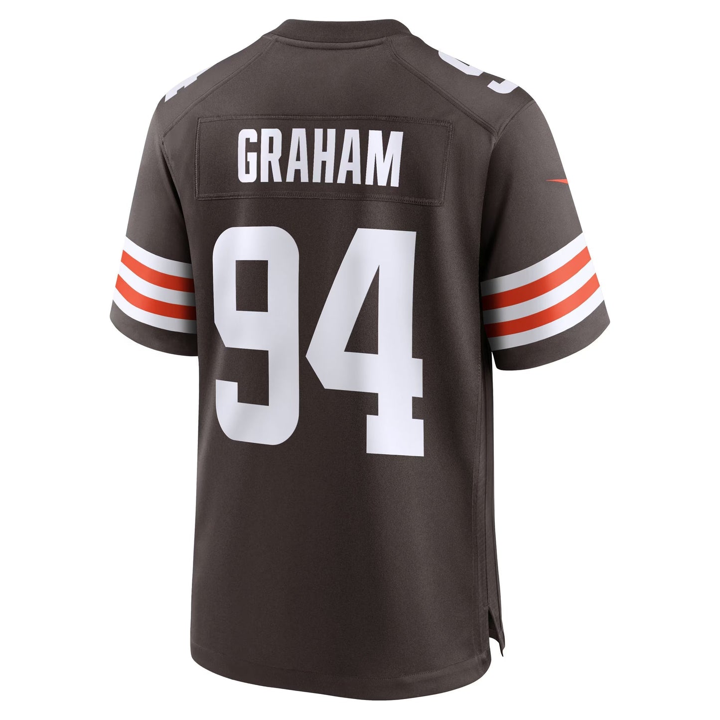 Cleveland Browns Mason Graham Brown 2025 NFL Draft First Round Pick Game Jersey football jersey product view 2