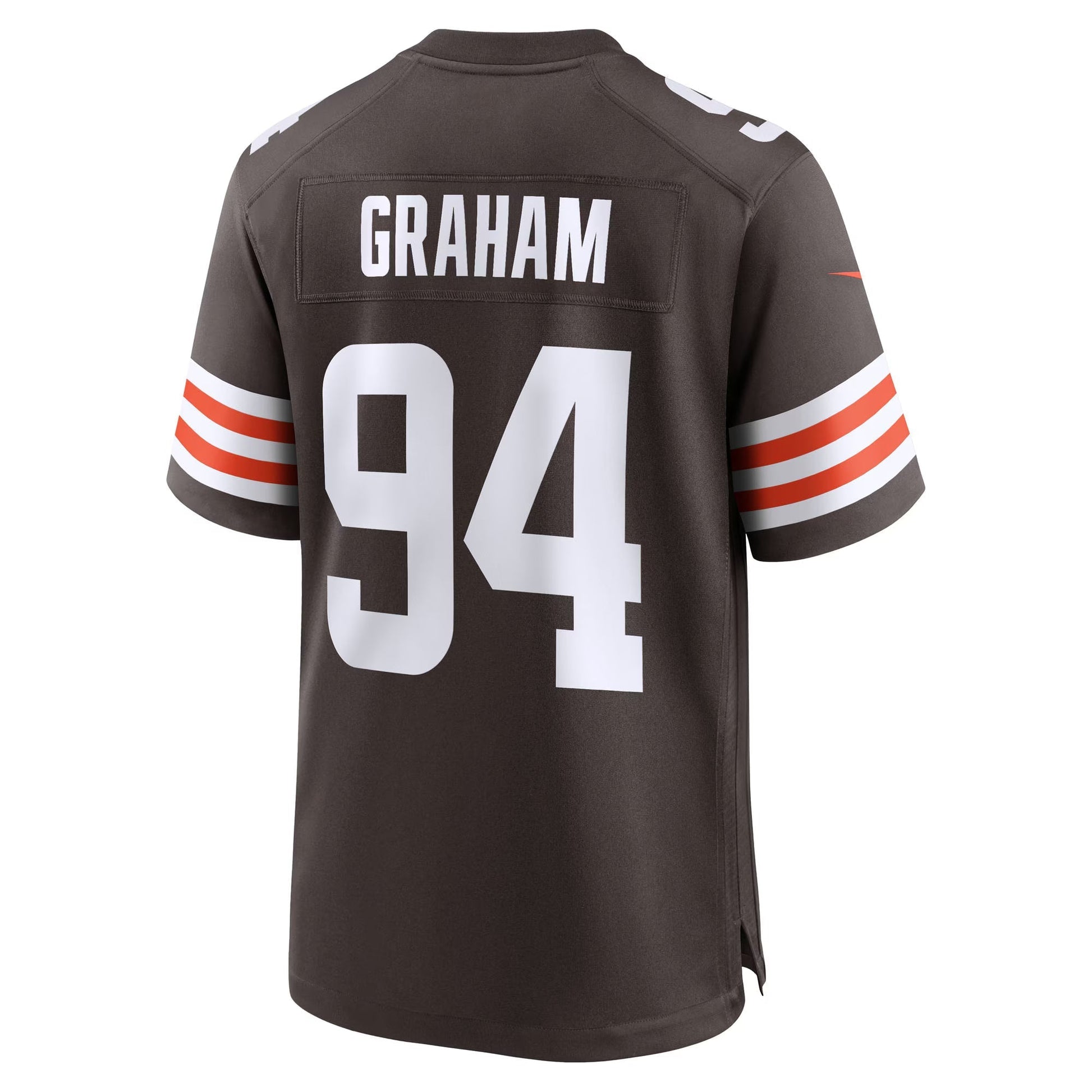 Cleveland Browns Mason Graham Brown 2025 NFL Draft First Round Pick Game Jersey football jersey product view 2